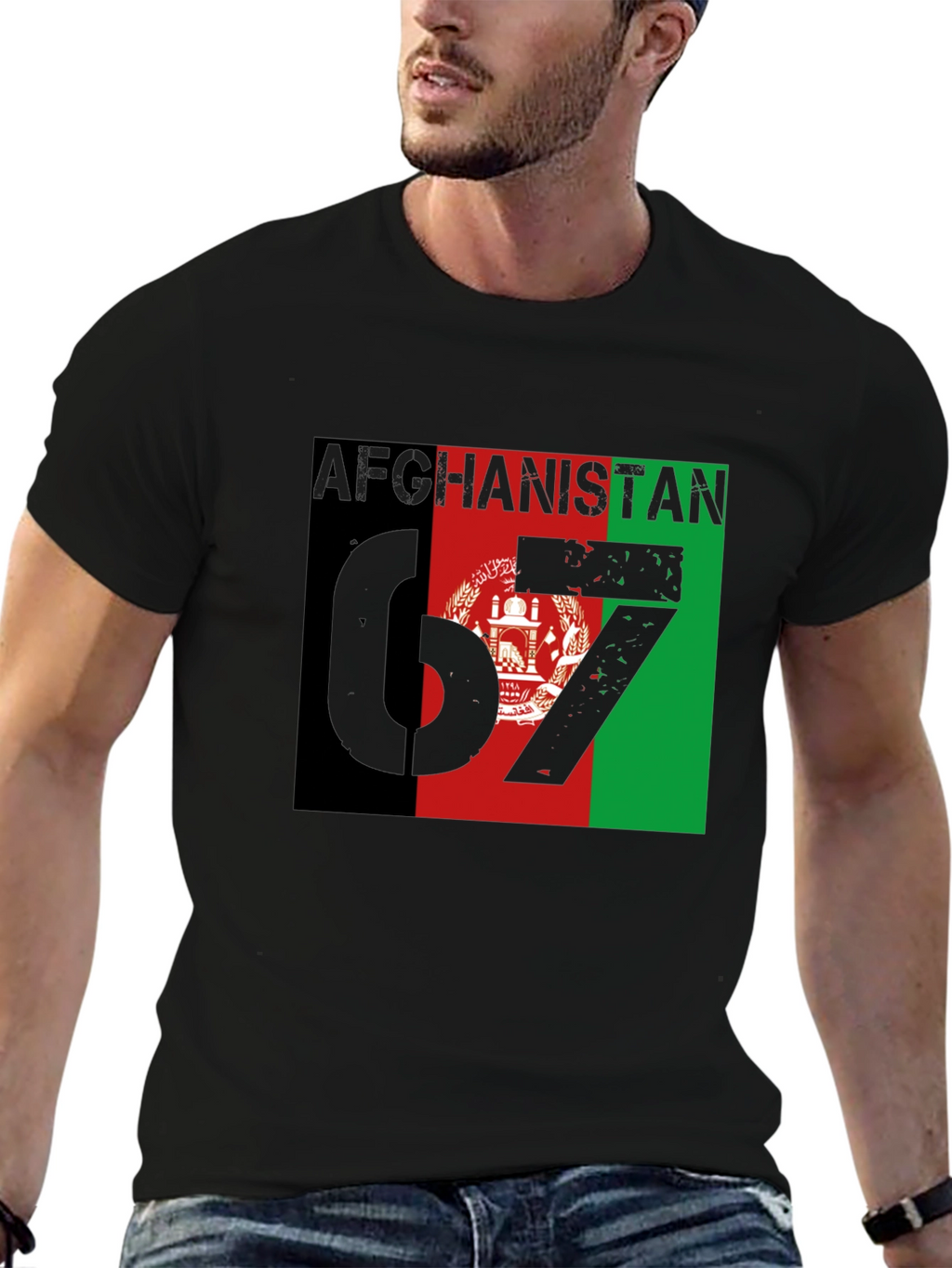 Afghanistan Flag T-Shirt - Mens Graphic Tee
