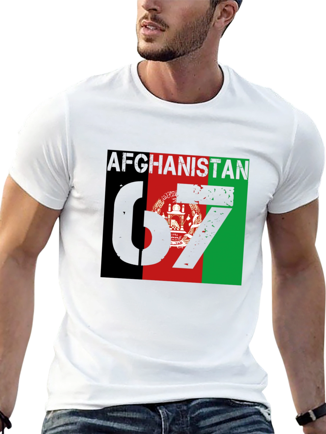 Afghanistan Flag T-Shirt - Mens Graphic Tee