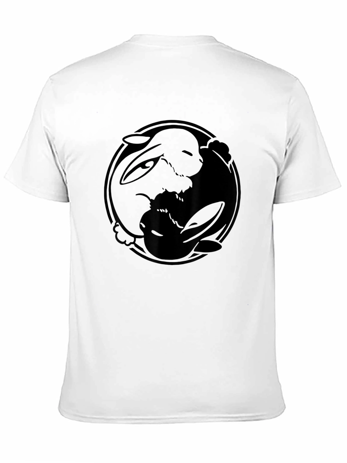 Yin Yang Eevee Black T-Shirt