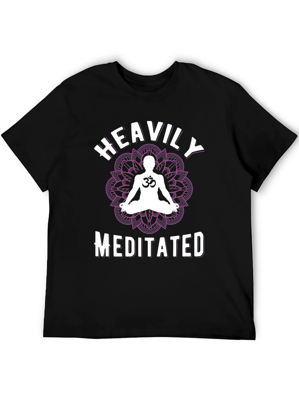 Heavily Meditated Black Graphic T-Shirt