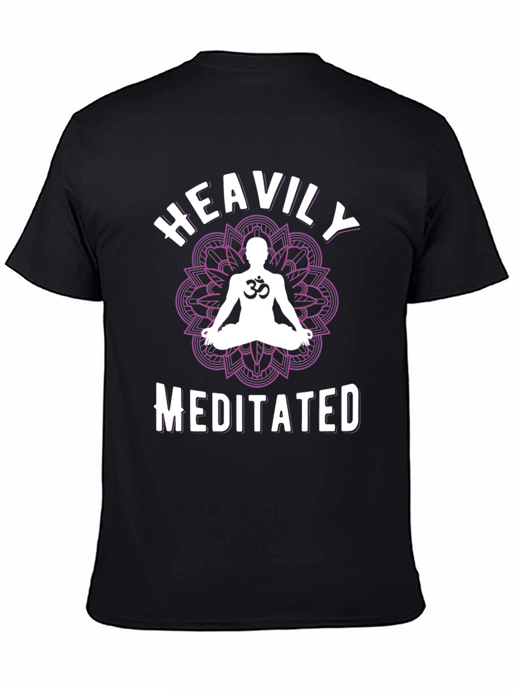 Heavily Meditated Black Graphic T-Shirt