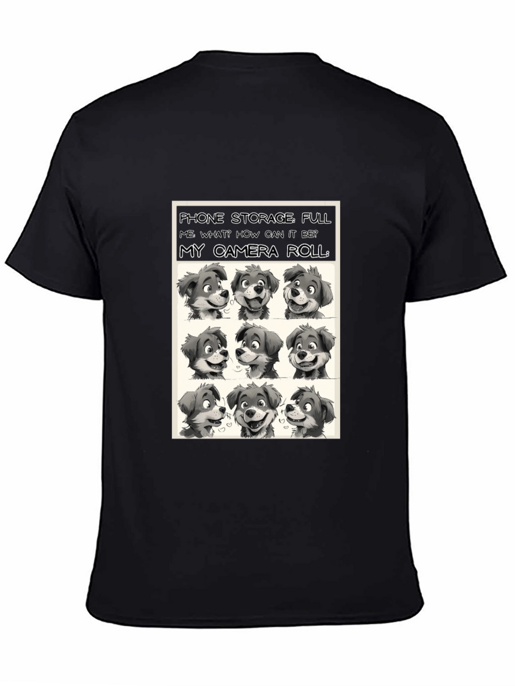 Dog Camera Roll T-Shirt - Funny Pet Lover Tee