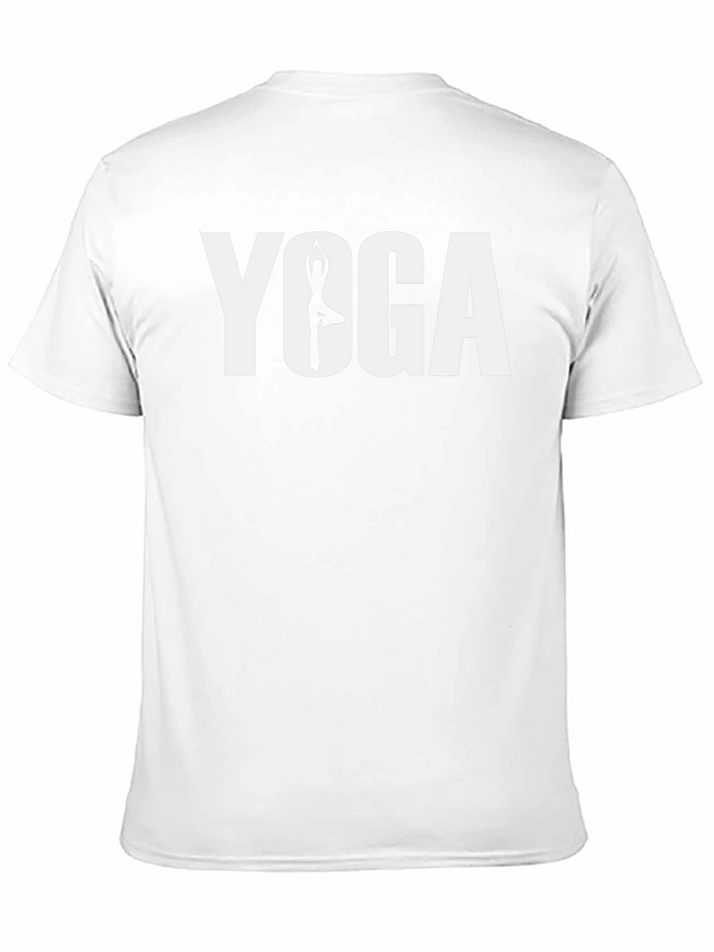 Yoga Pose Graphic Tee - Black Cotton T-Shirt