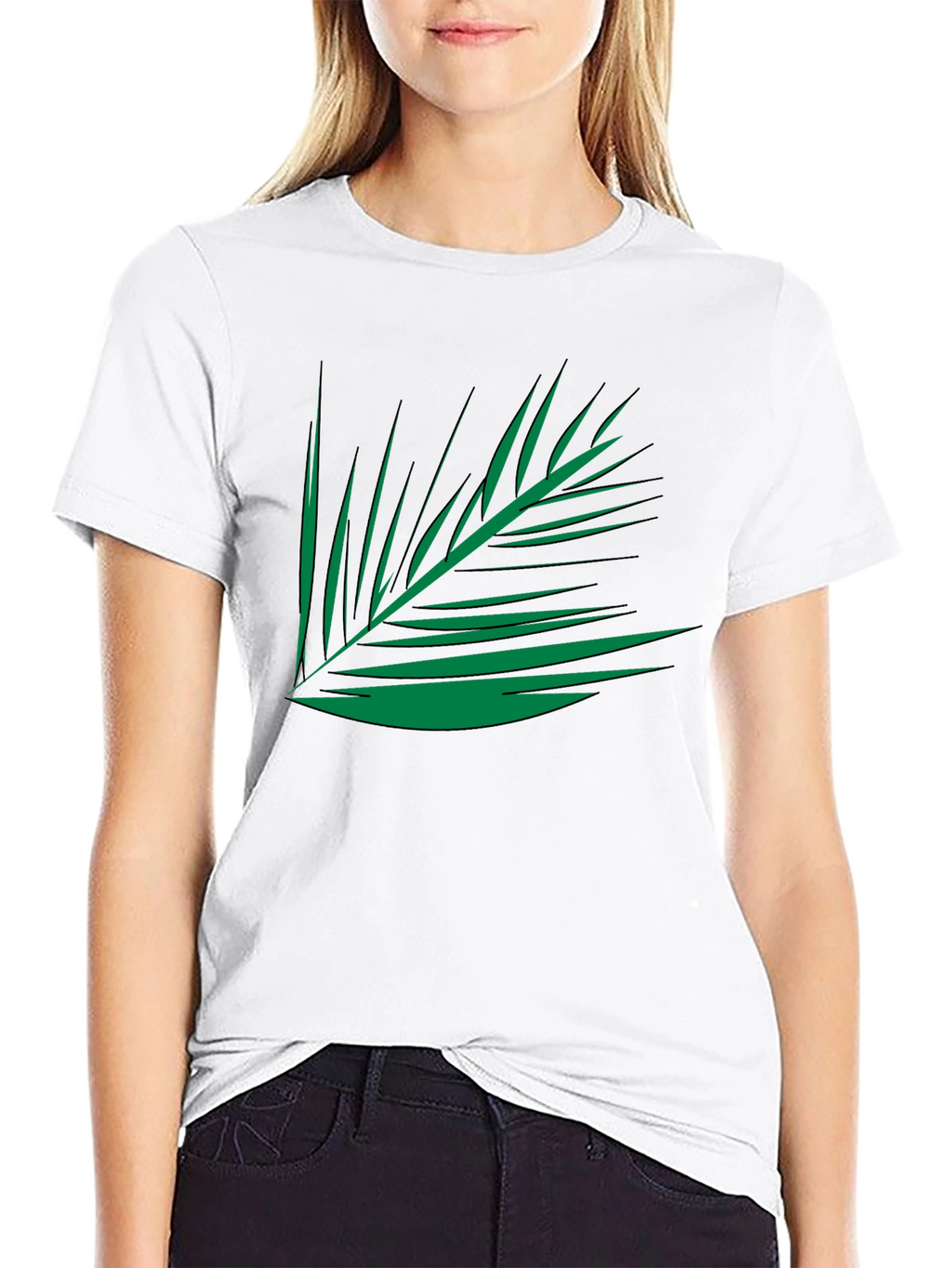 Tropical Palm Leaf Graphic Tee