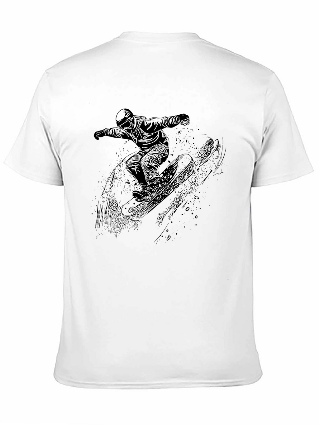Black Snowboarder Graphic Tee - Ride in Style