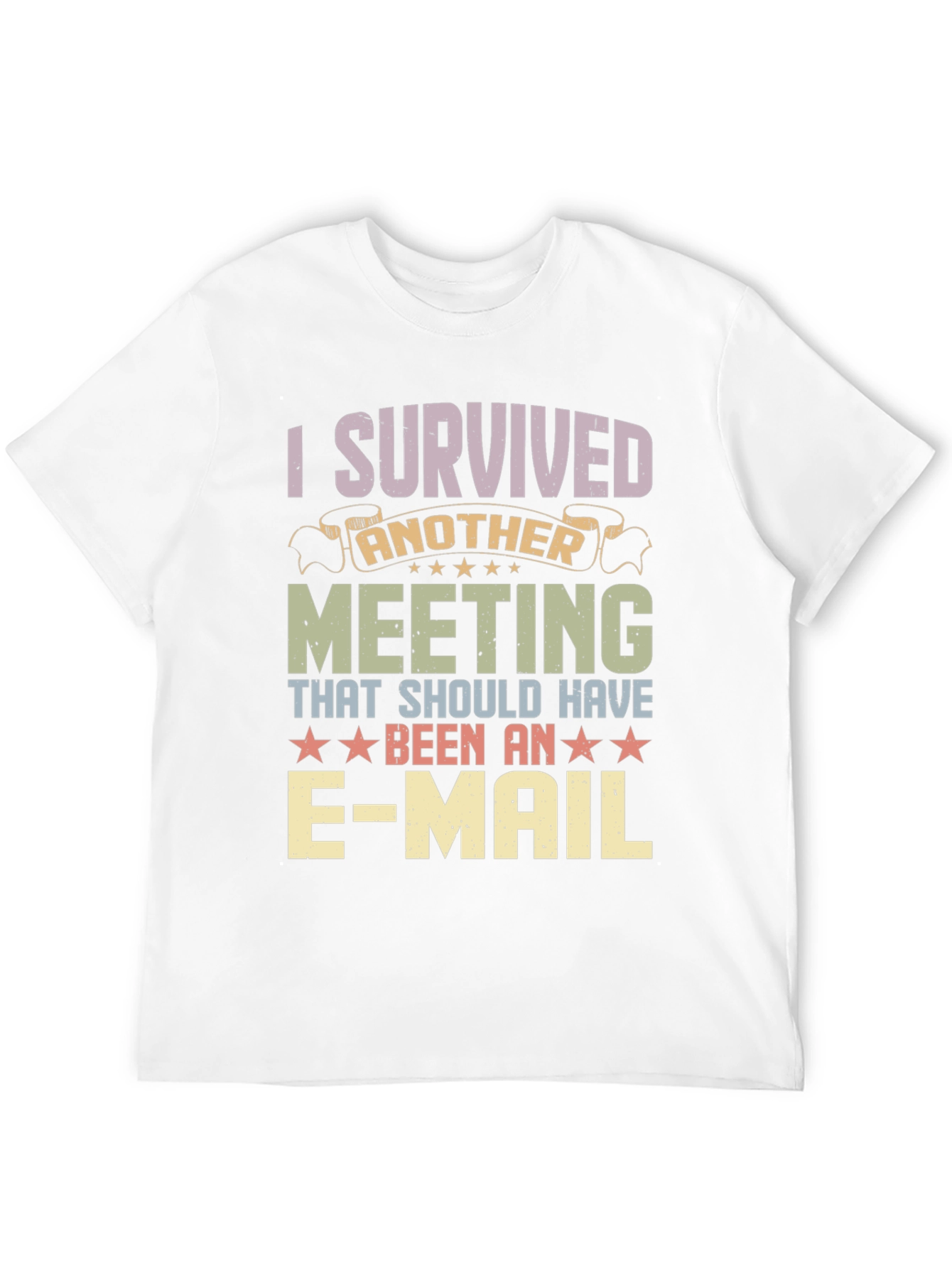 I Survived Another Meeting T-Shirt Funny Work Tee