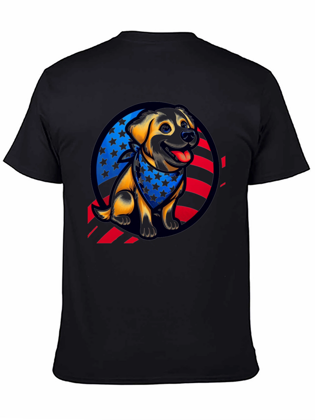 Patriotic Dog Graphic Tee