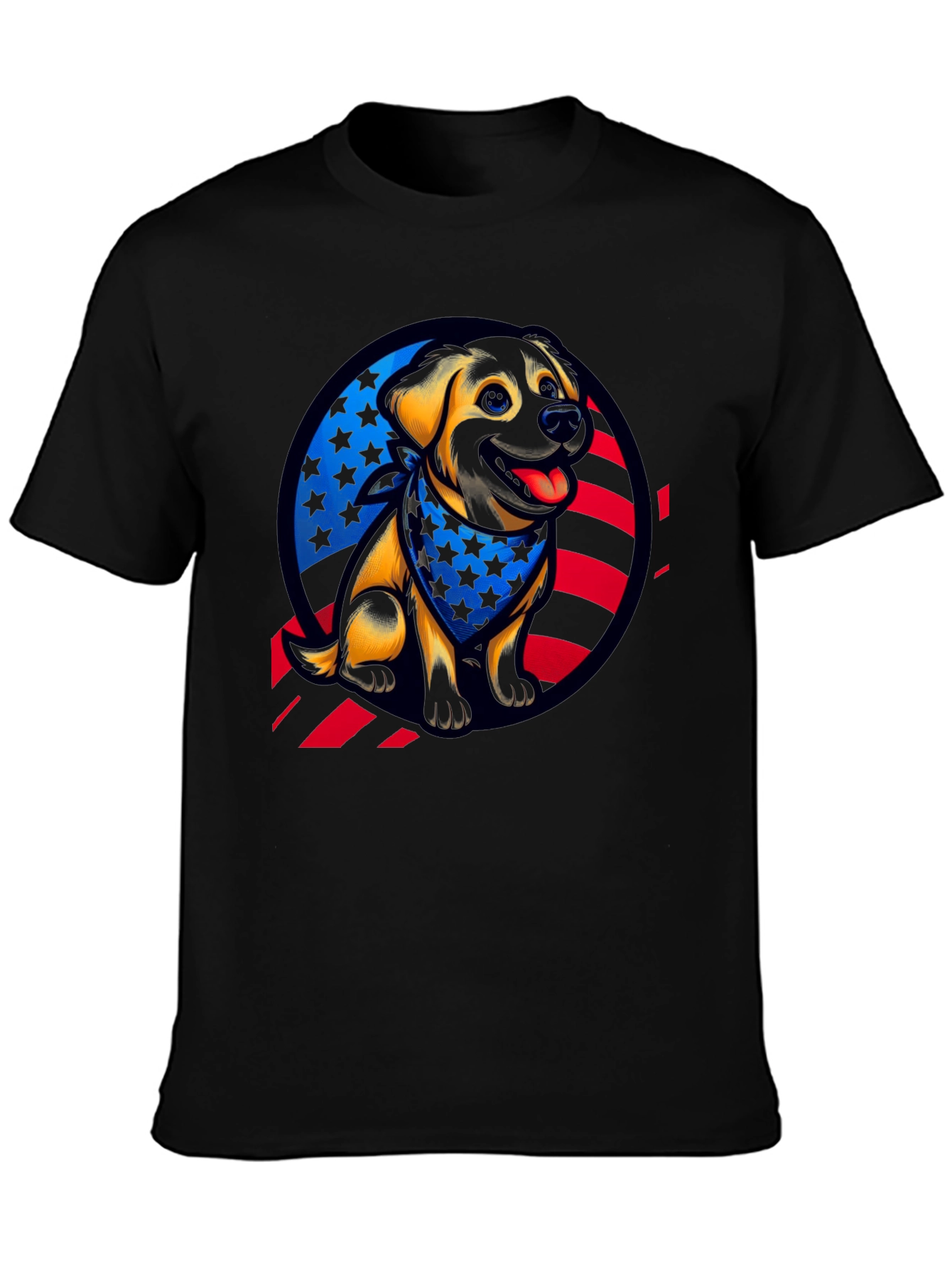 Patriotic Dog Graphic Tee