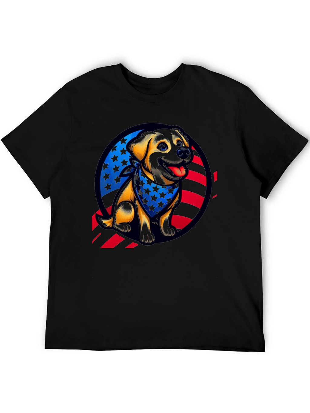 Patriotic Dog Graphic Tee