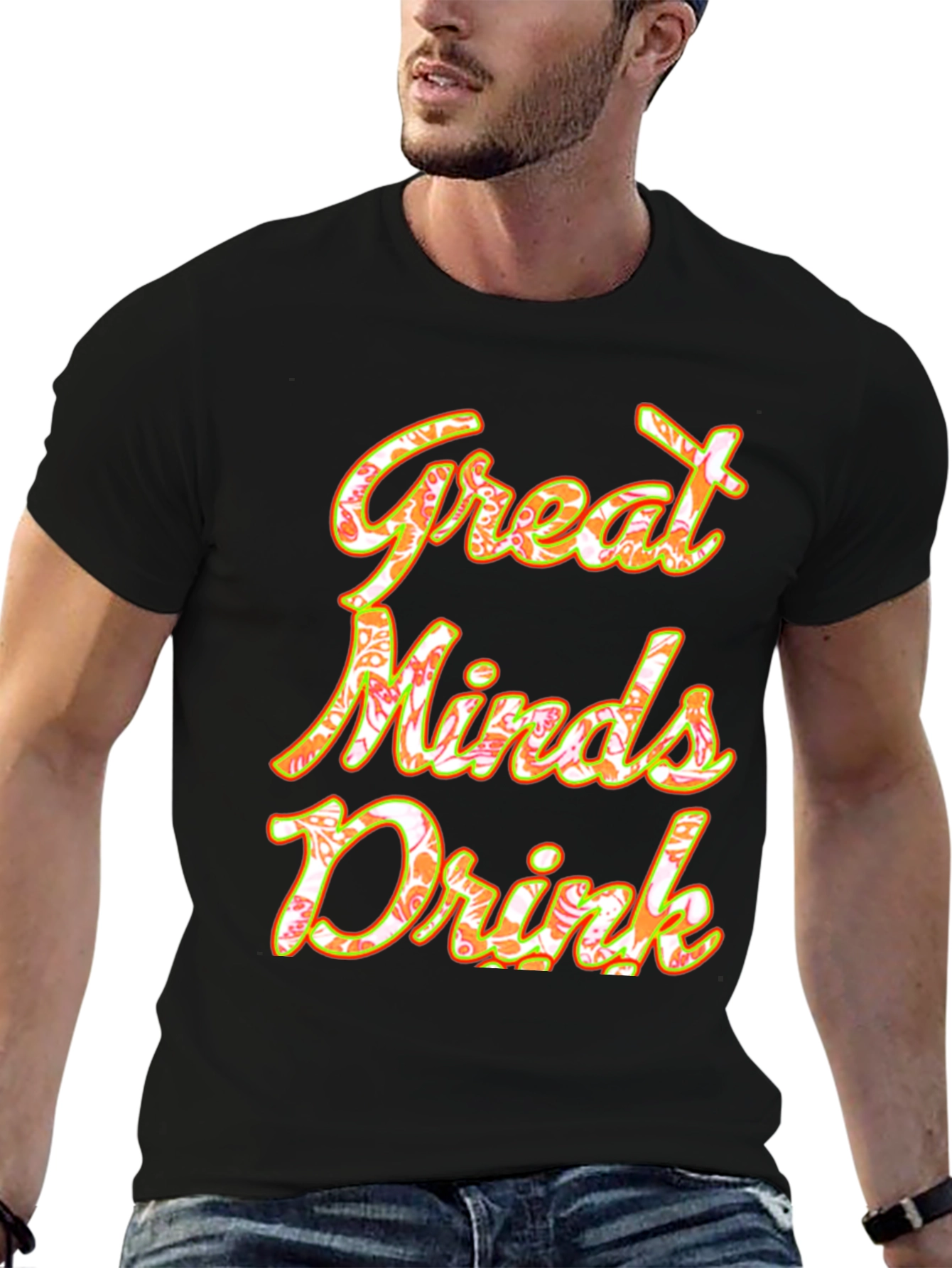 Great Minds Drink Graphic Tee - Soft Cotton Blend