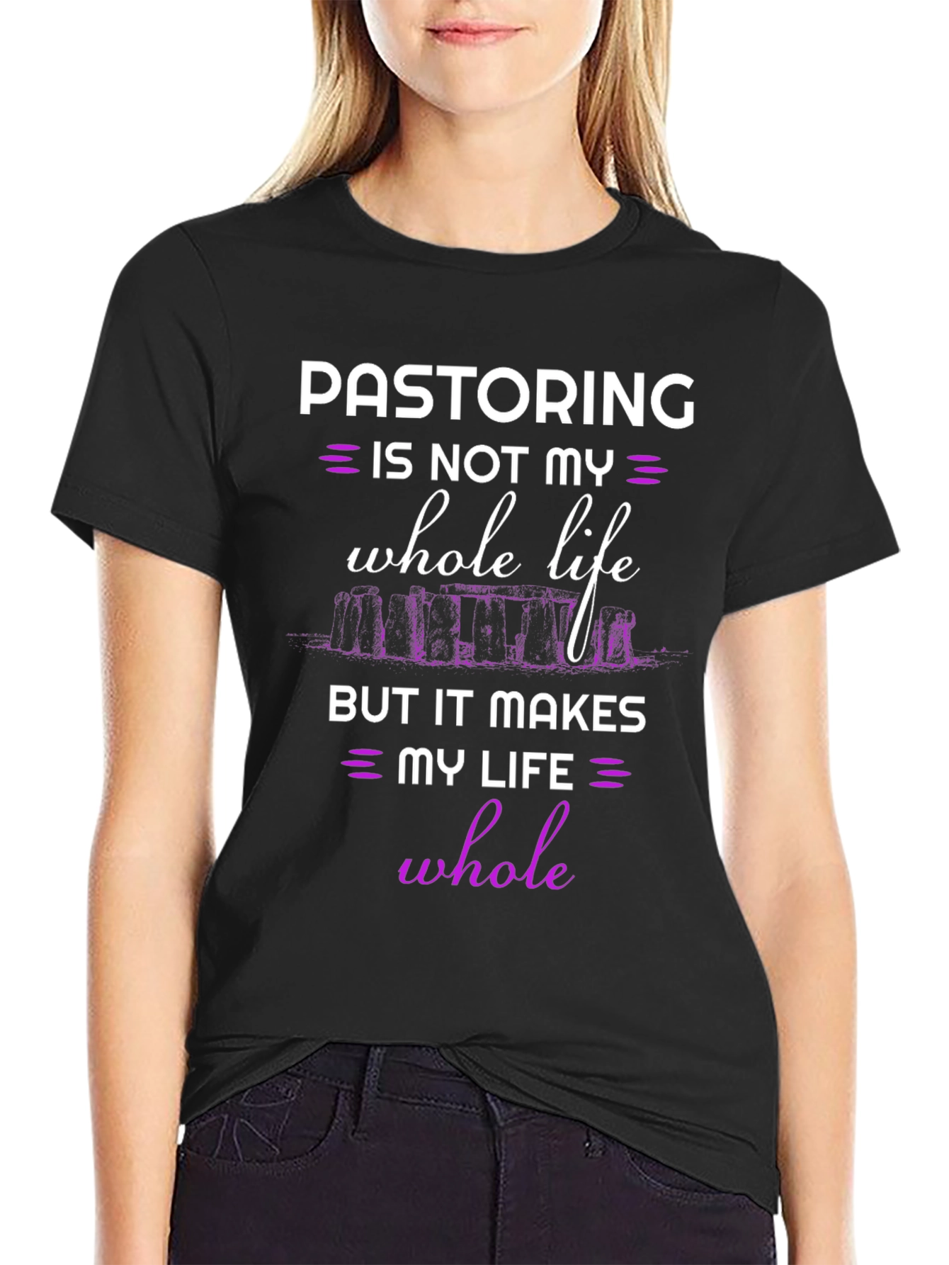 Pastoring Whole Life Black T-Shirt