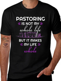 Pastoring Whole Life Black T-Shirt