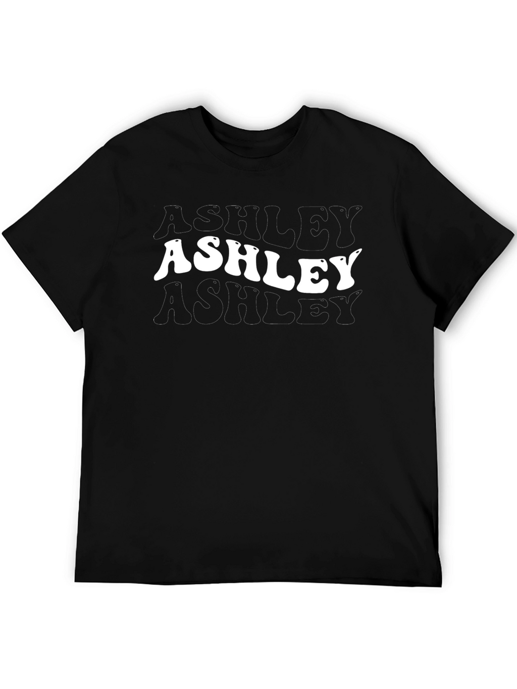 Ashley Graphic Tee - Retro Wave Name T-Shirt