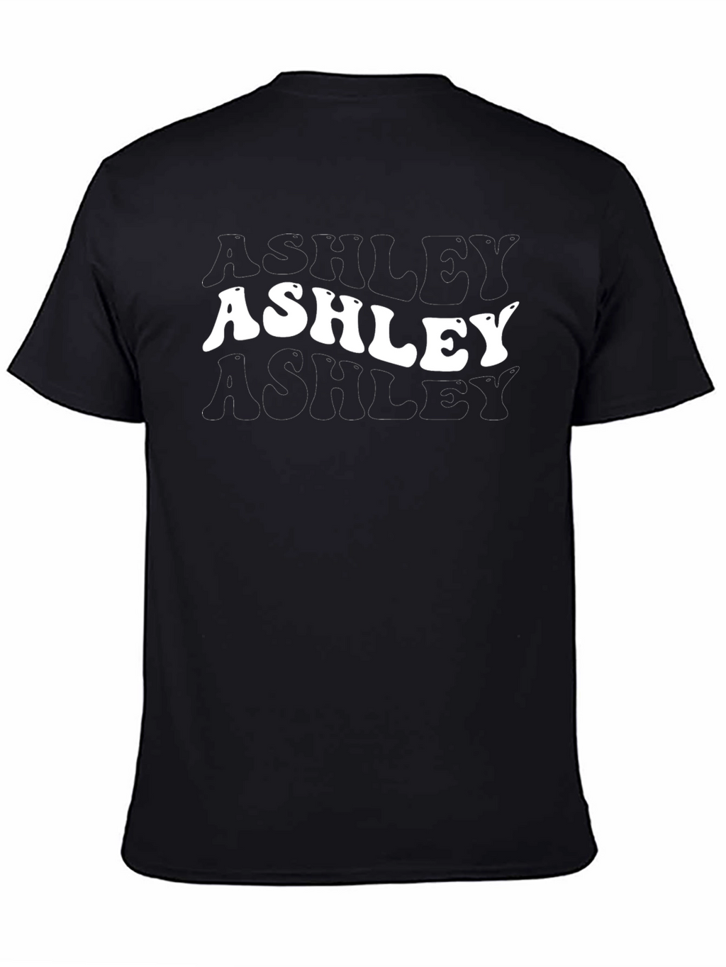 Ashley Graphic Tee - Retro Wave Name T-Shirt
