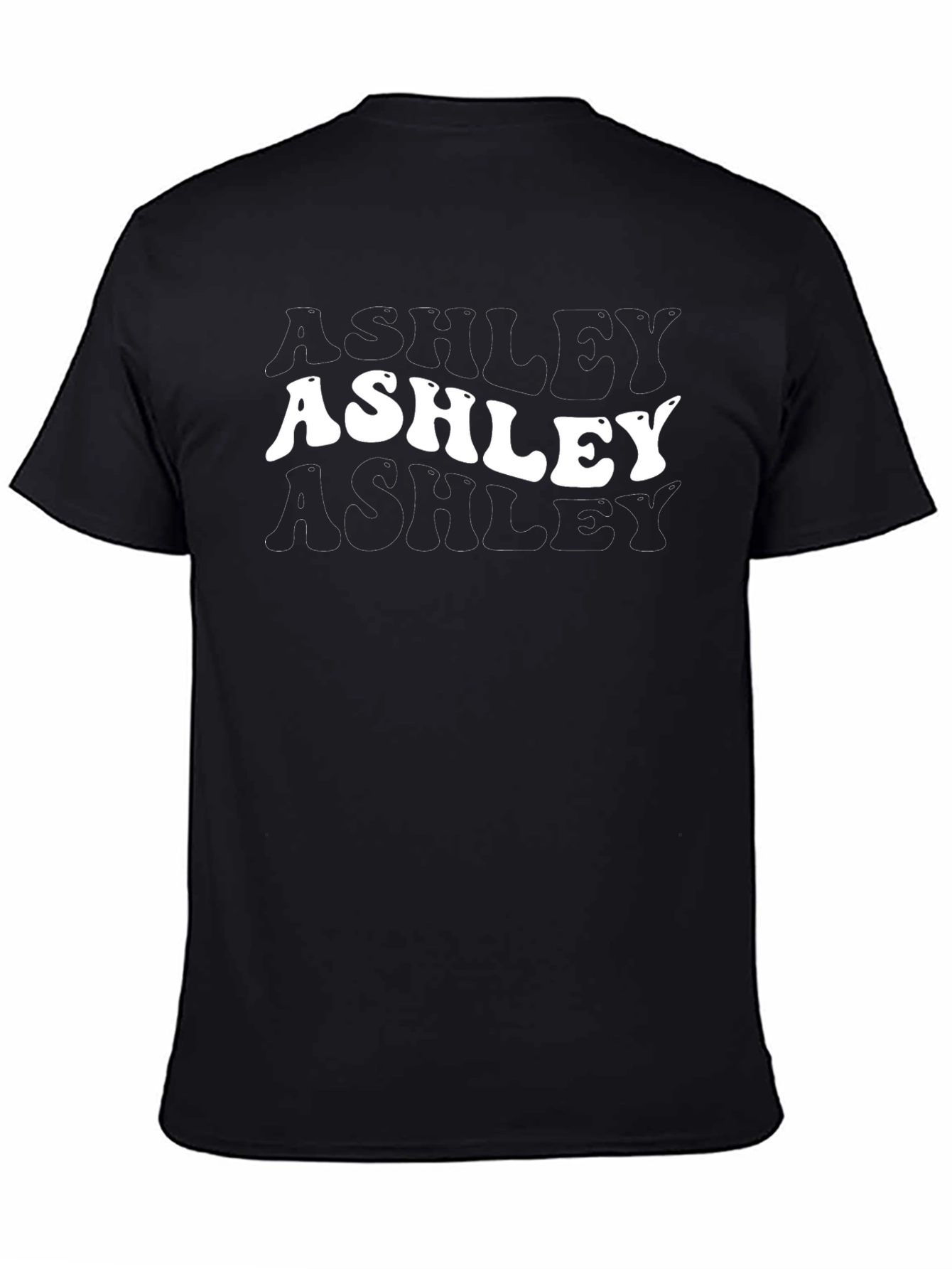 Ashley Graphic Tee - Retro Wave Name T-Shirt