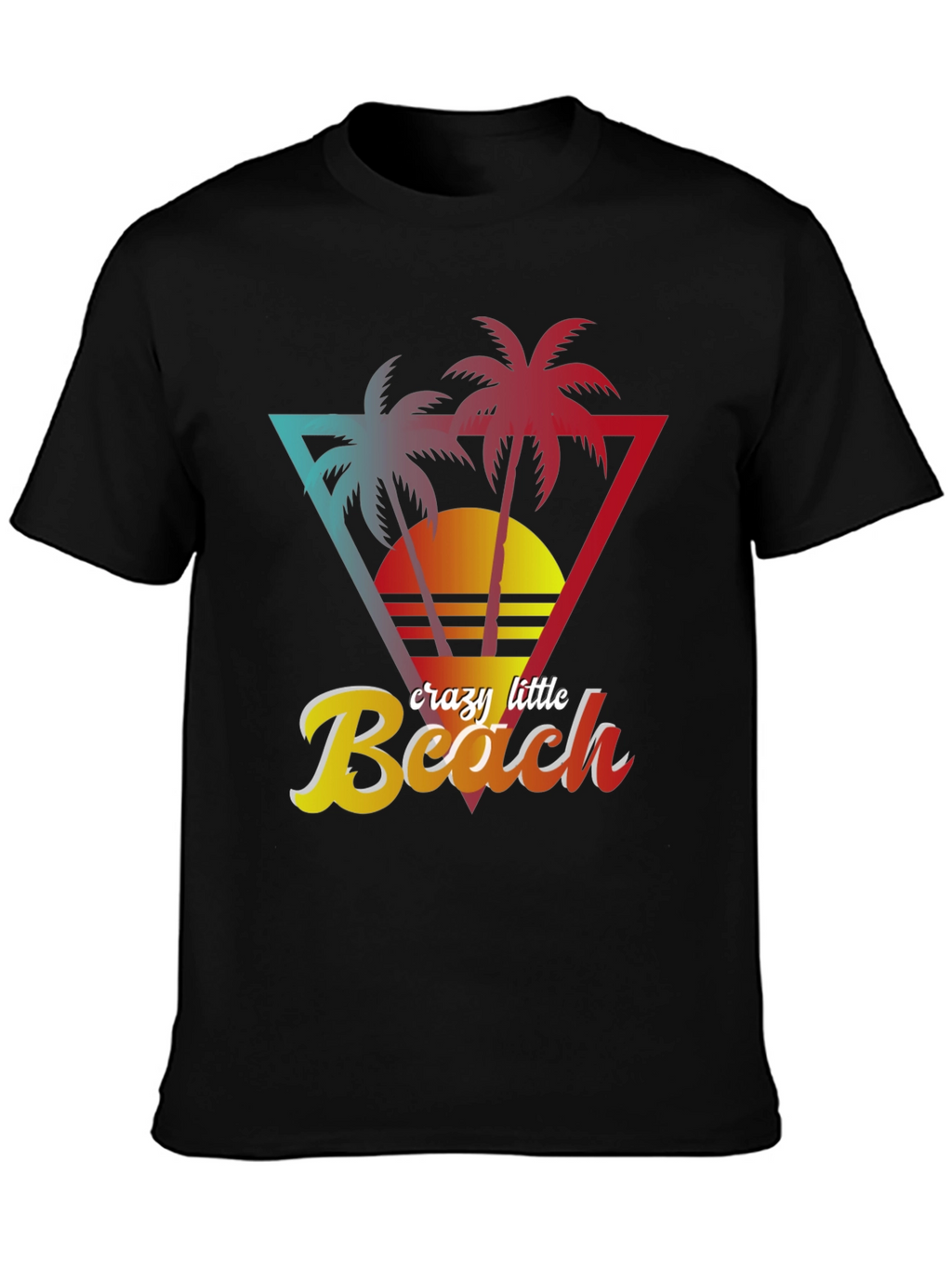 Crazy Little Beach T-Shirt - Tropical Palm Design