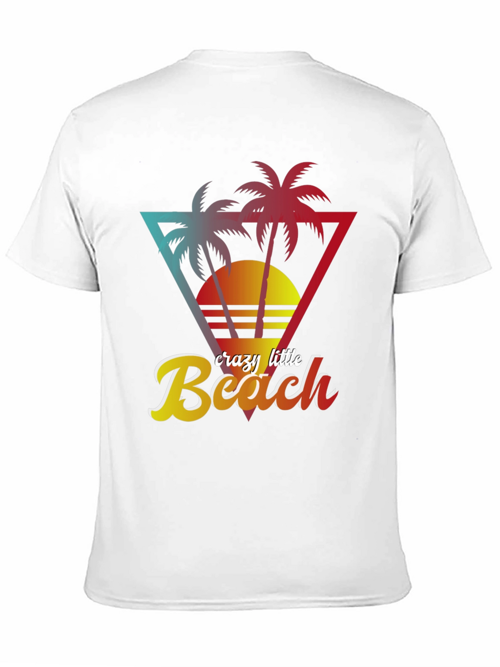 Crazy Little Beach T-Shirt - Tropical Palm Design