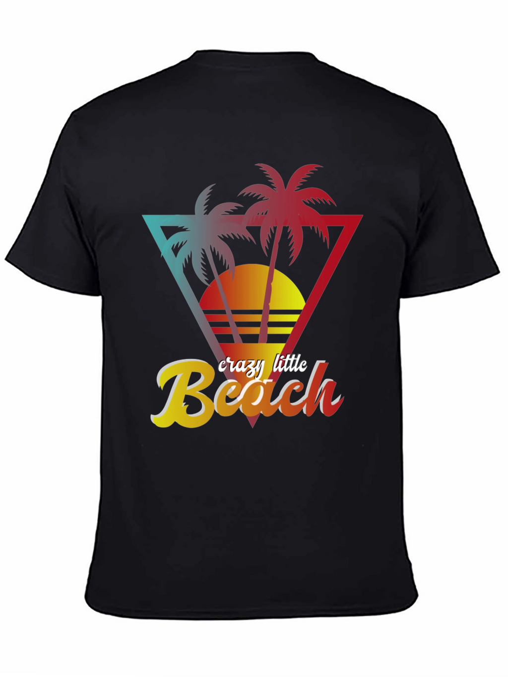 Crazy Little Beach T-Shirt - Tropical Palm Design