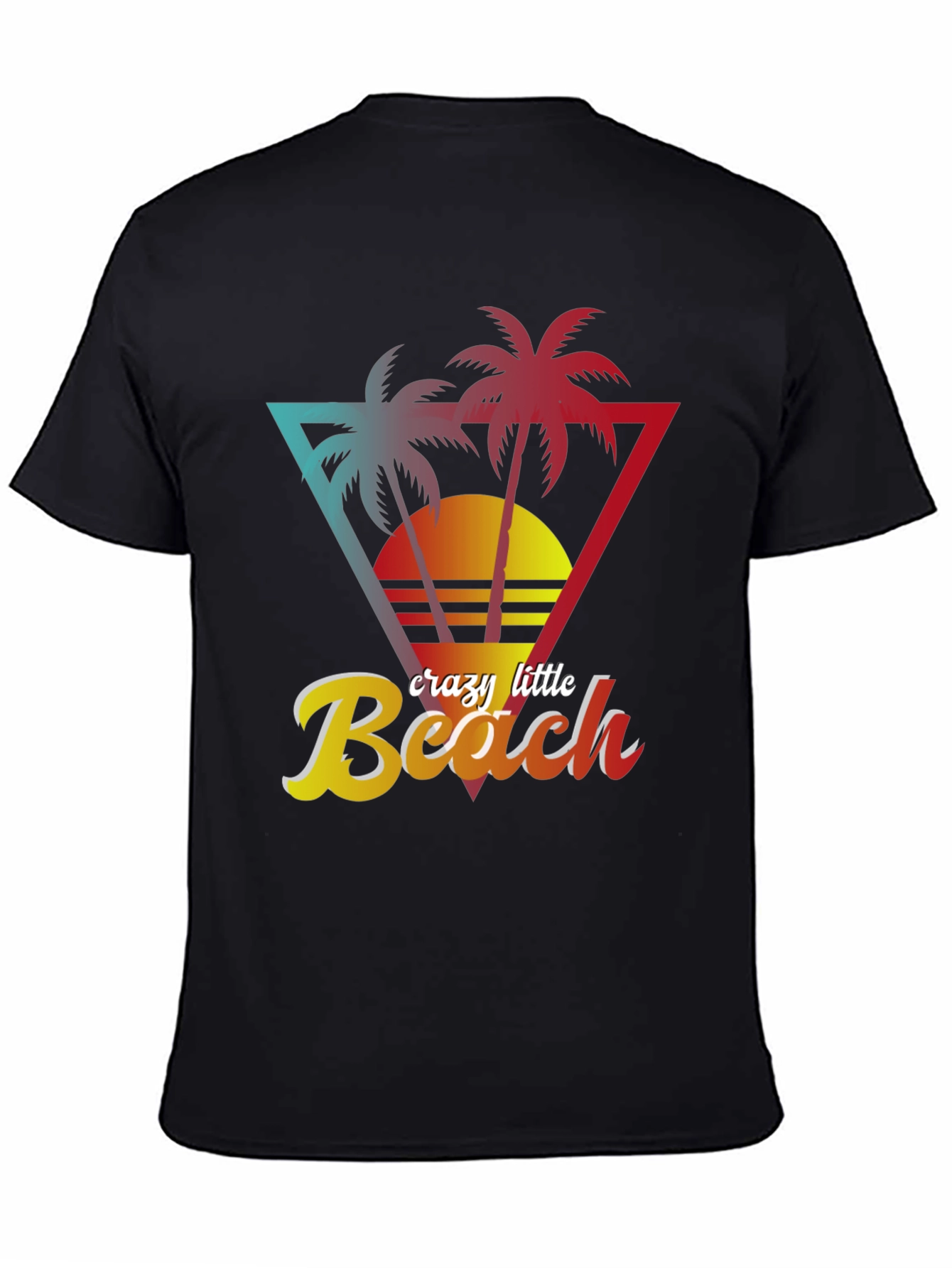 Crazy Little Beach T-Shirt - Tropical Palm Design