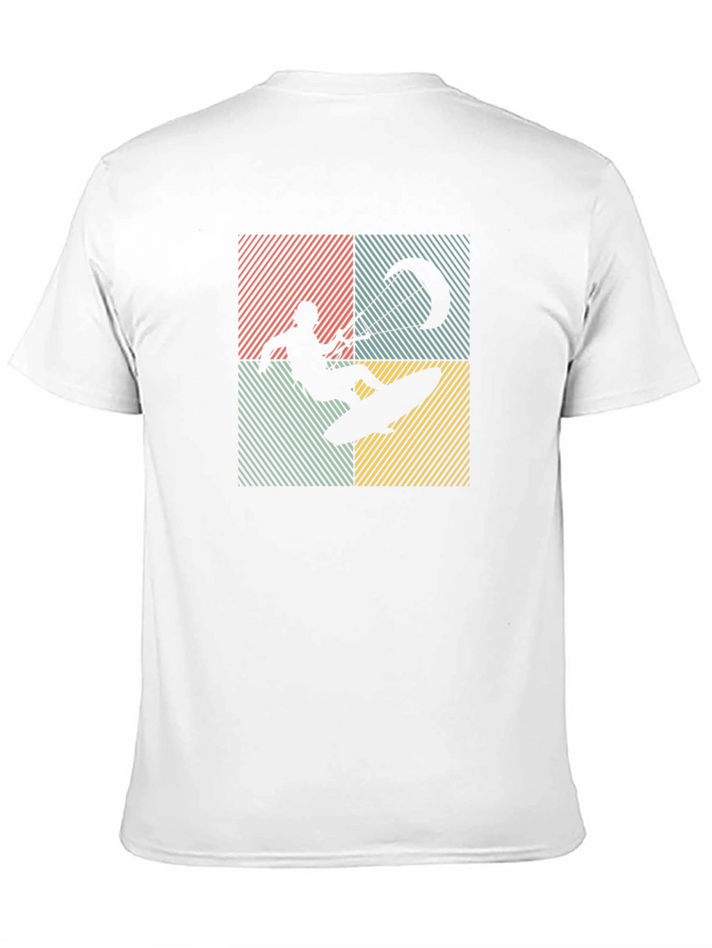 Retro Kite Surfer T-Shirt - Black