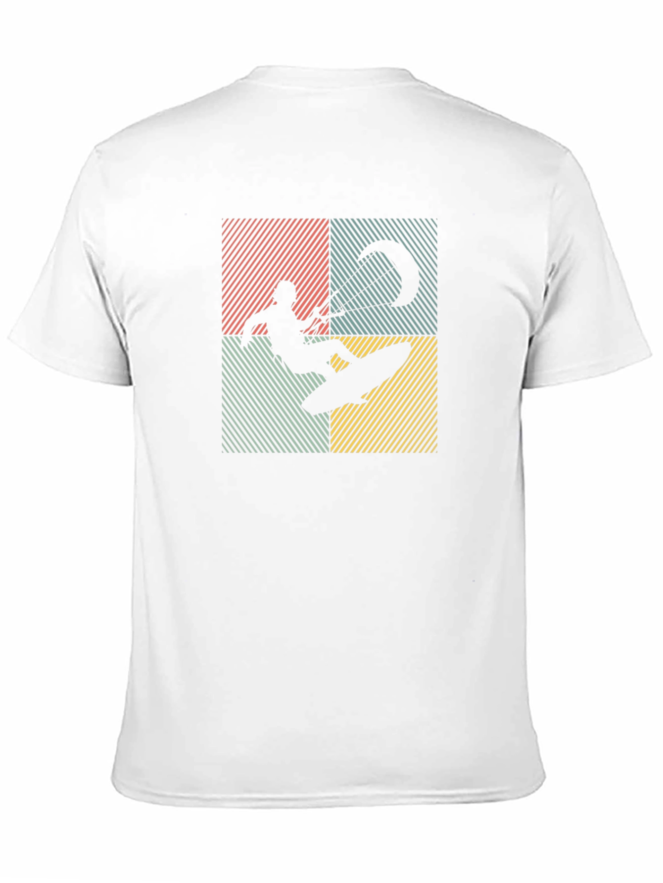 Retro Kite Surfer T-Shirt - Black
