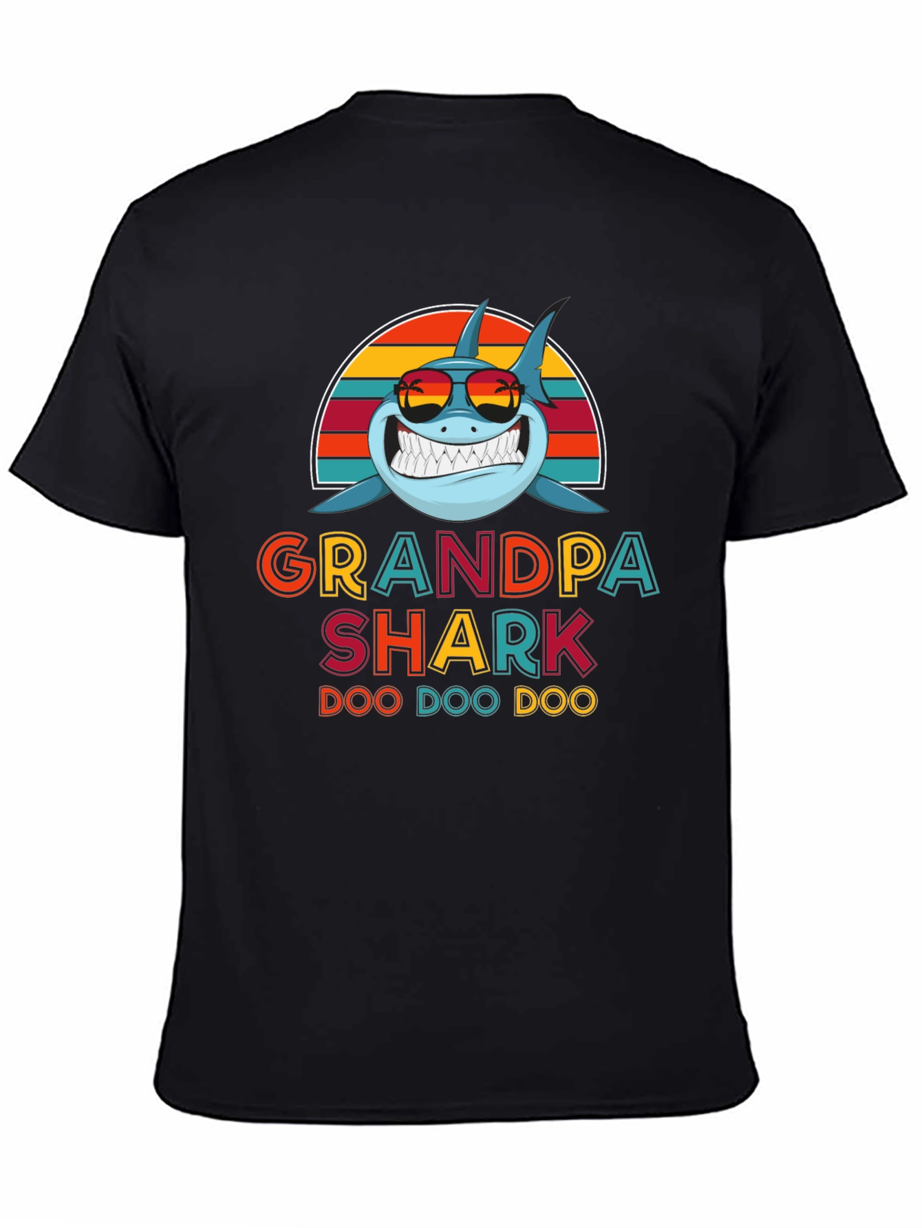 Grandpa Shark T-Shirt - Doo Doo Doo Funny Graphic Tee