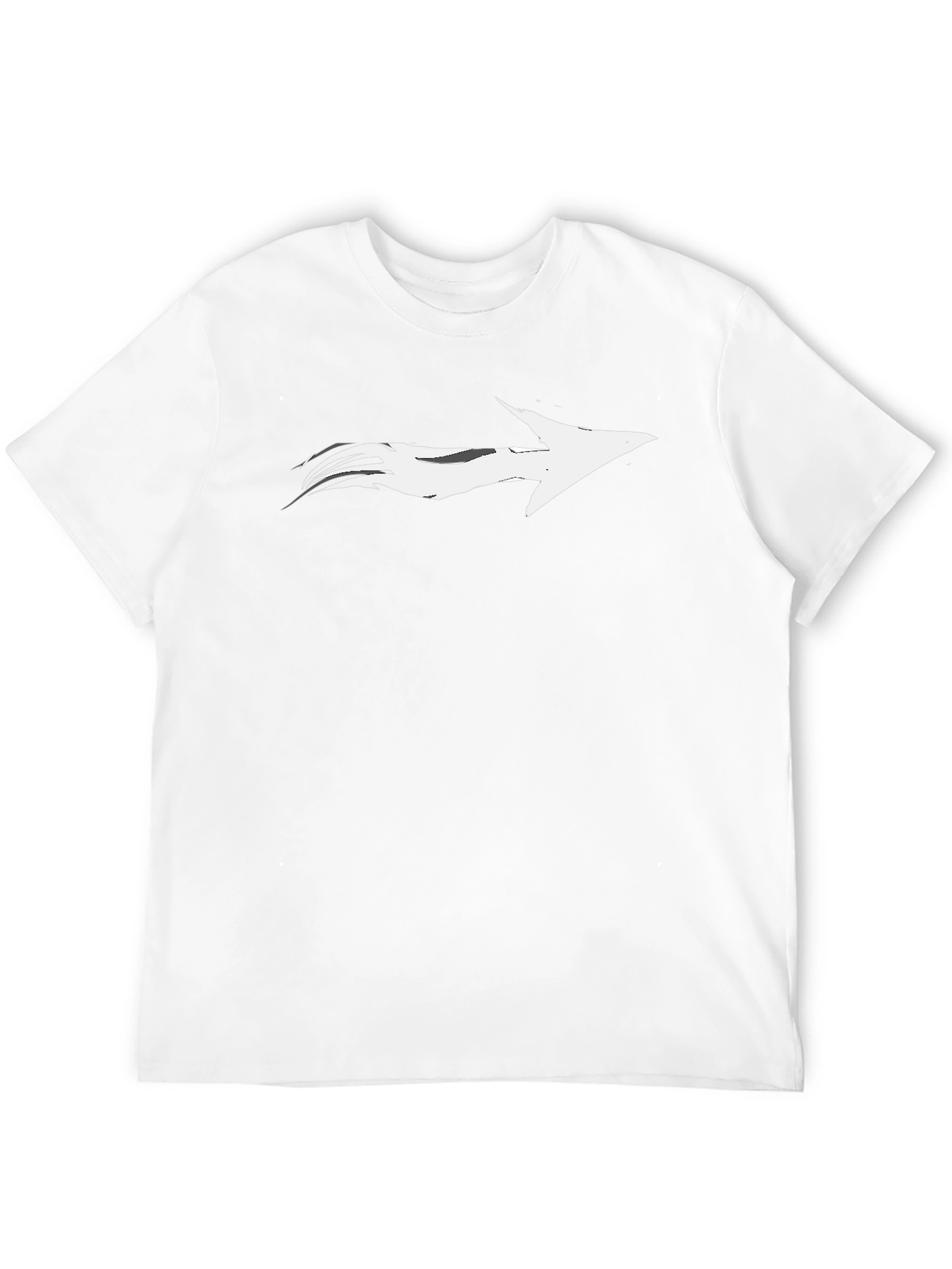 Stylish Black T-Shirt with Arrow Graphic Tee