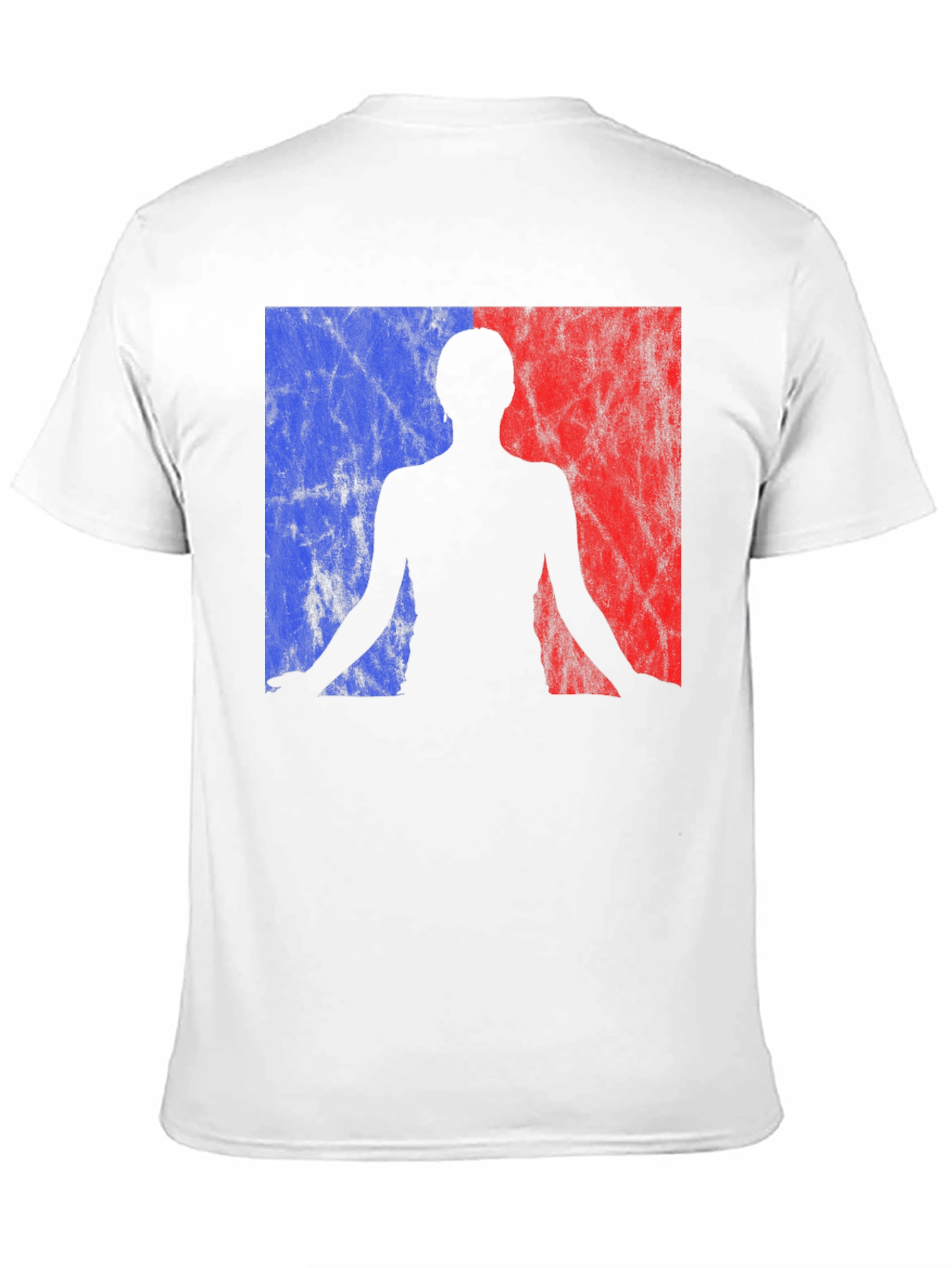 Yoga Silhouette Graphic Tee - Black Cotton Blend Shirt