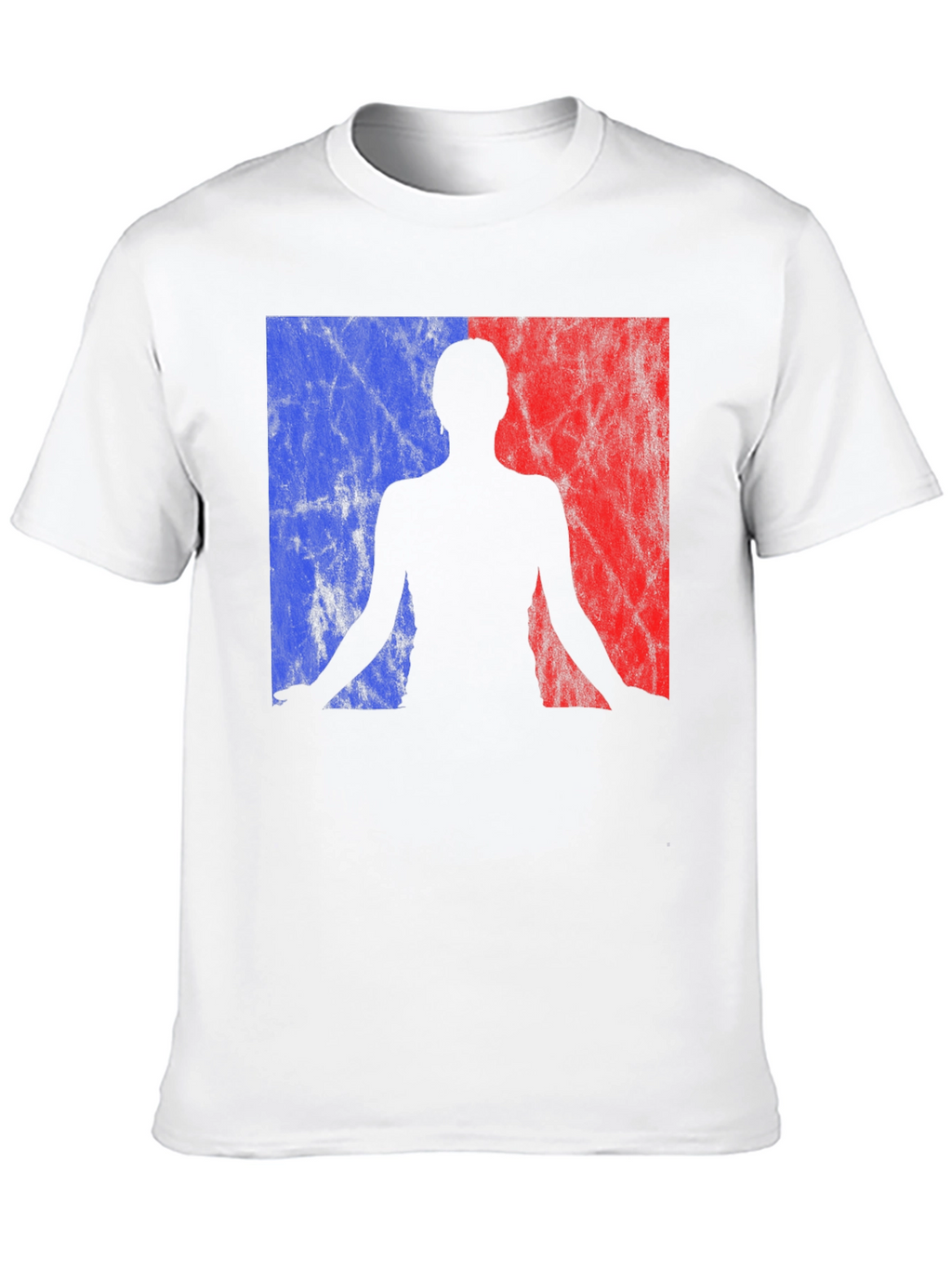 Yoga Silhouette Graphic Tee - Black Cotton Blend Shirt