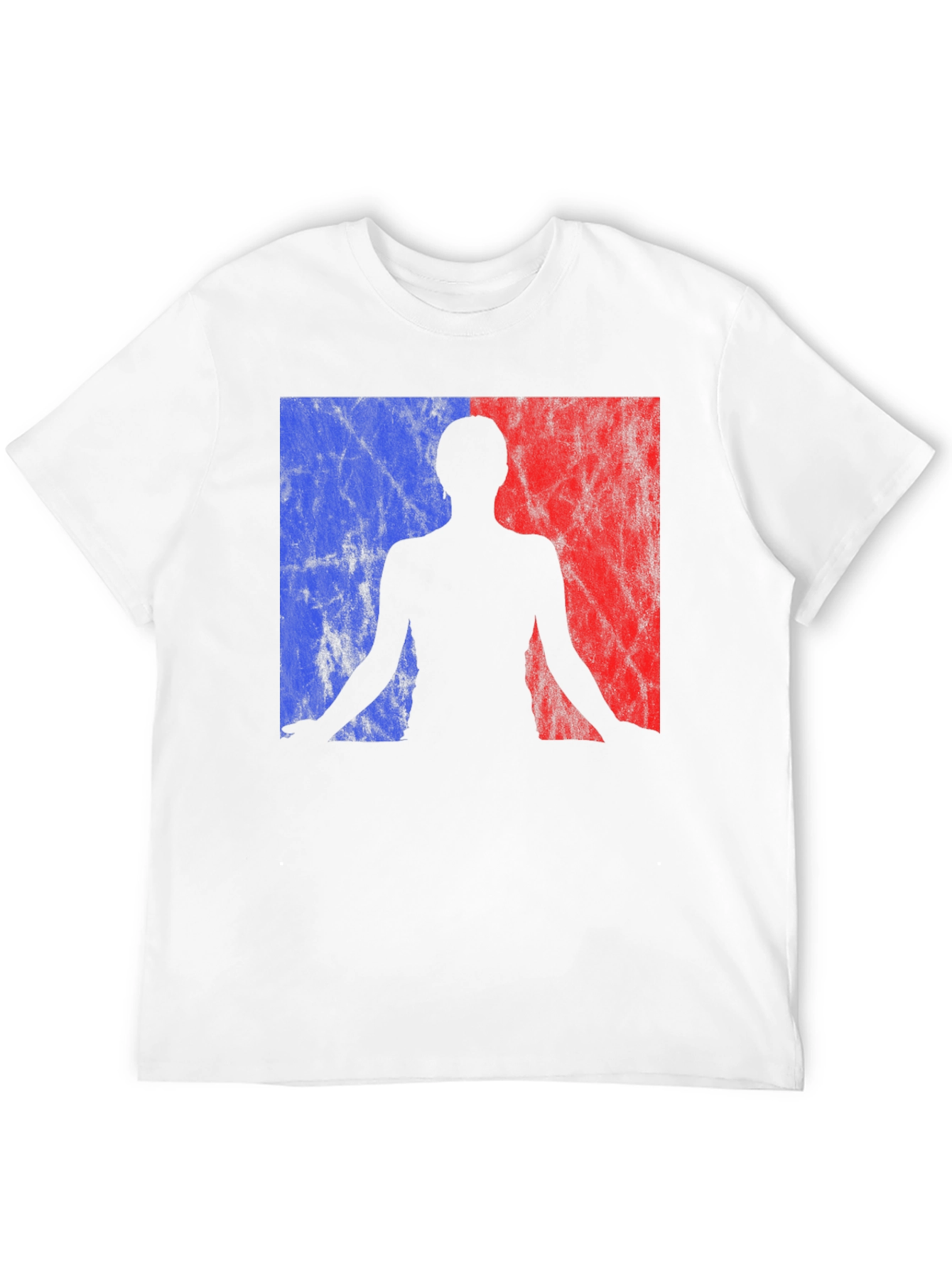 Yoga Silhouette Graphic Tee - Black Cotton Blend Shirt