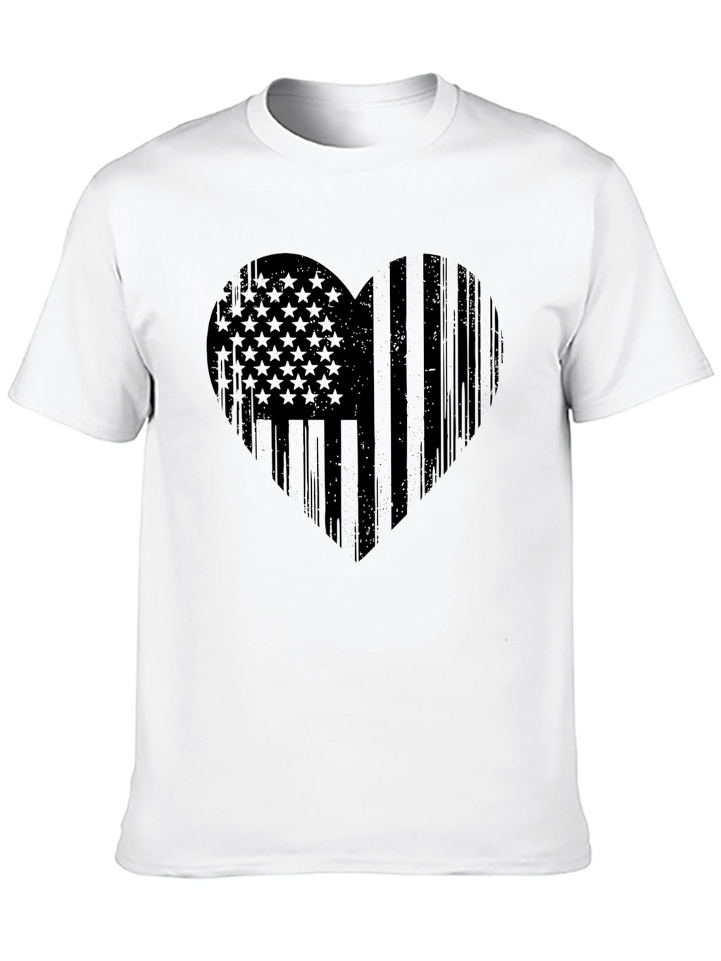 American Flag Heart T-Shirt - Patriotic Design