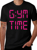 Gym Time T-Shirt - Black Graphic Tee