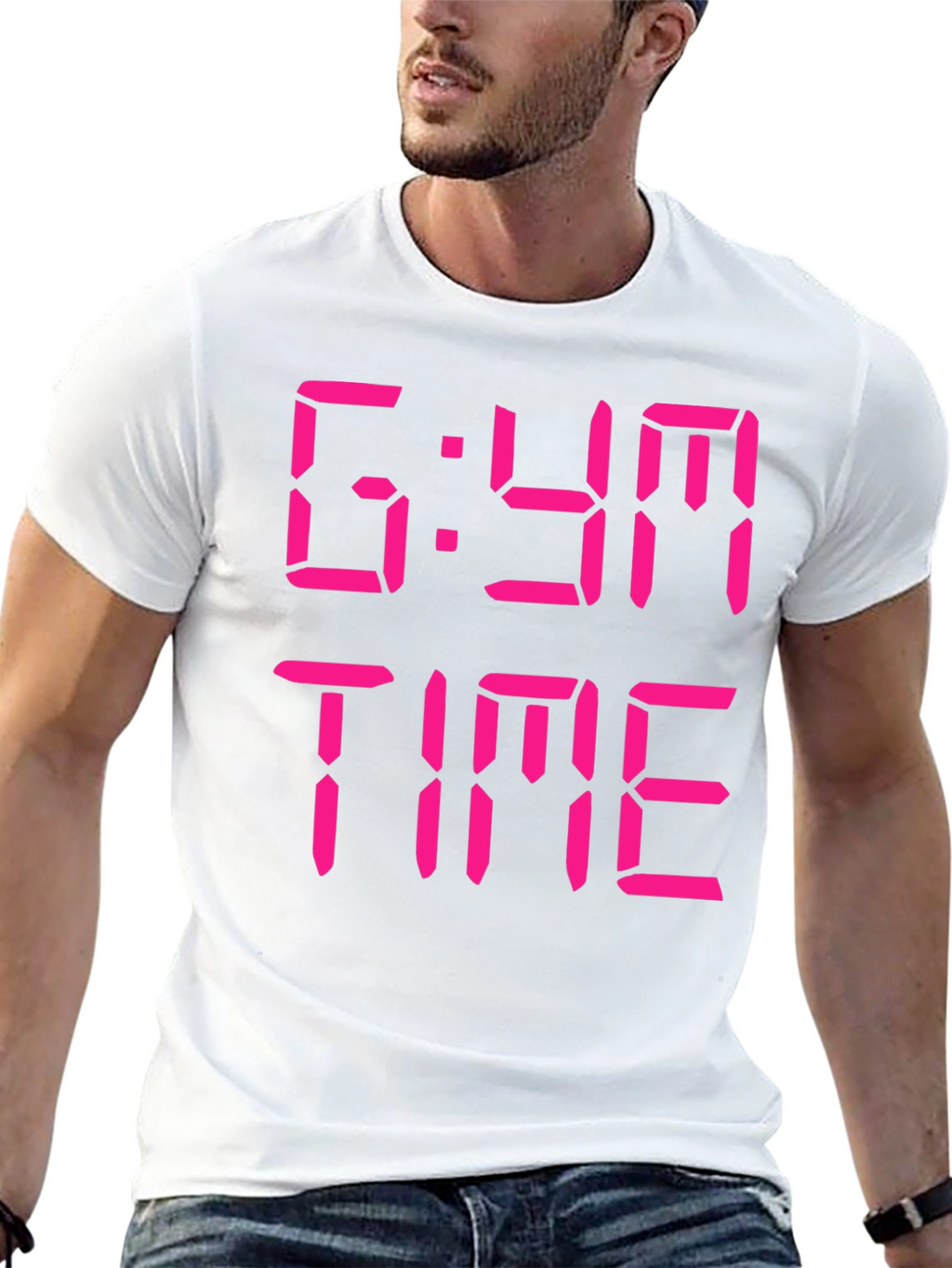Gym Time T-Shirt - Black Graphic Tee