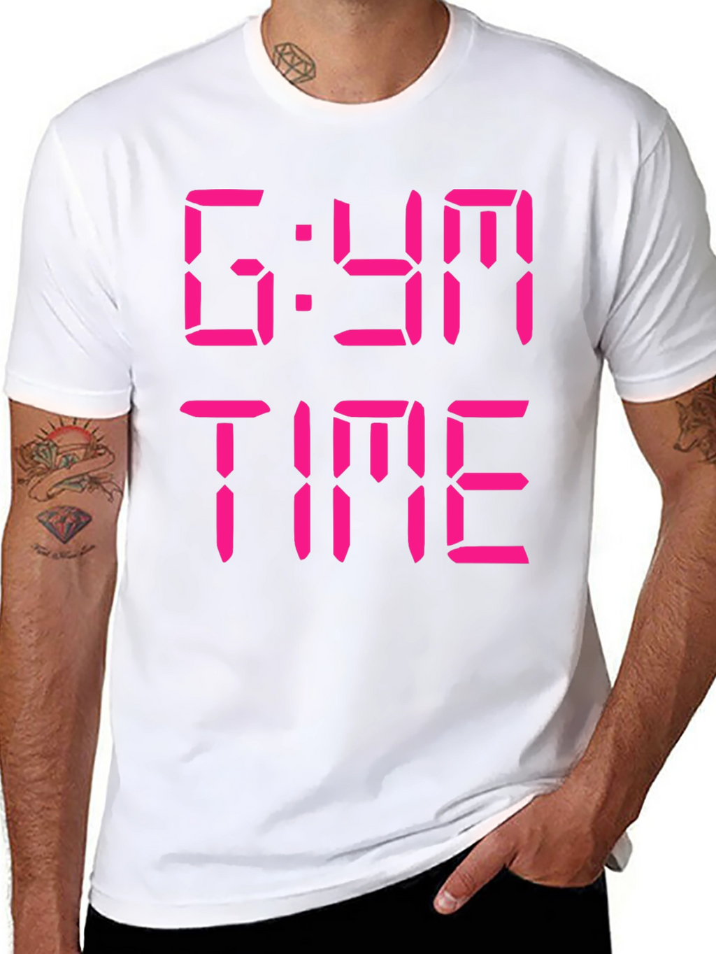 Gym Time T-Shirt - Black Graphic Tee