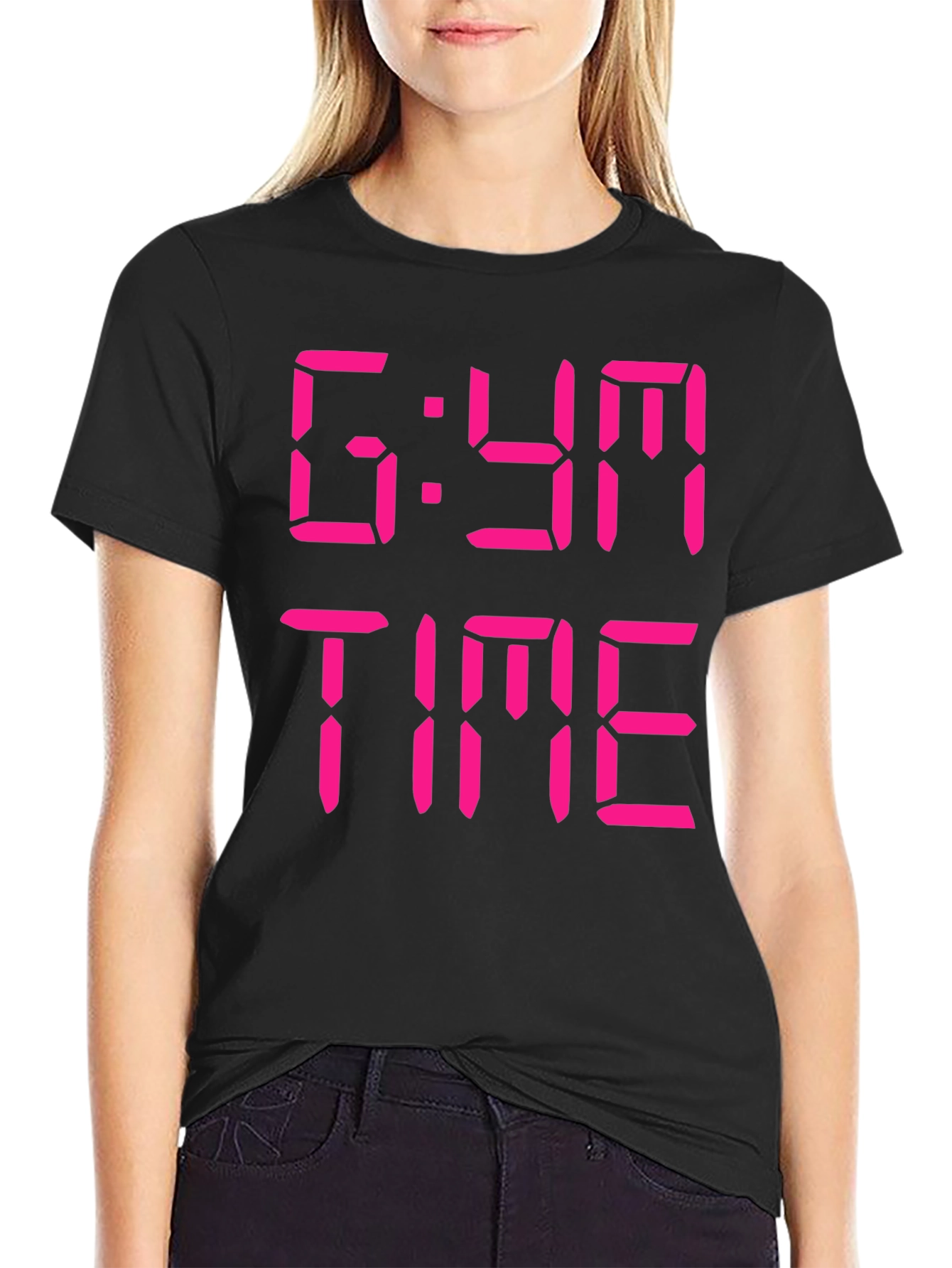 Gym Time T-Shirt - Black Graphic Tee