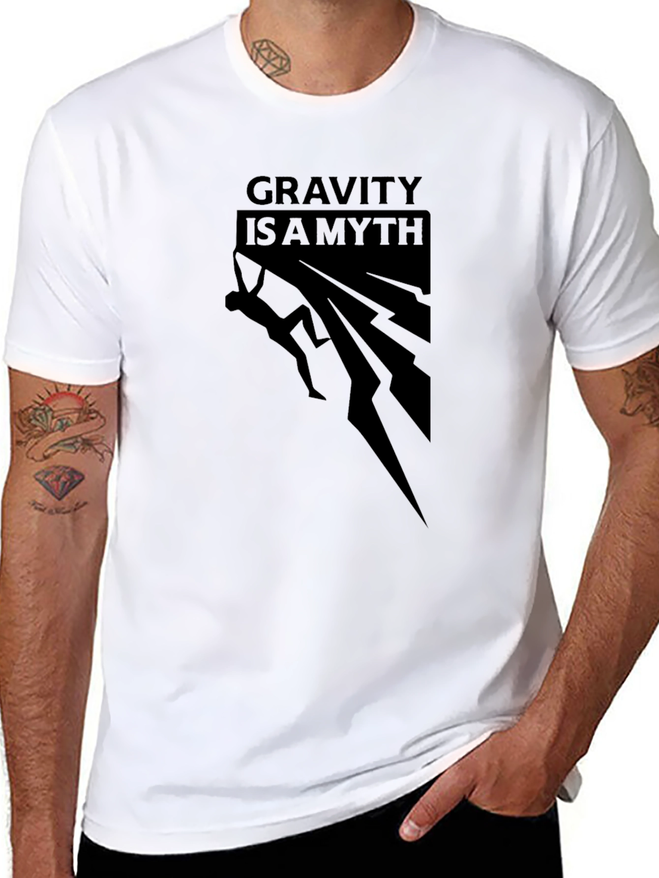 Gravity is a Myth Rock Climbing T-Shirt