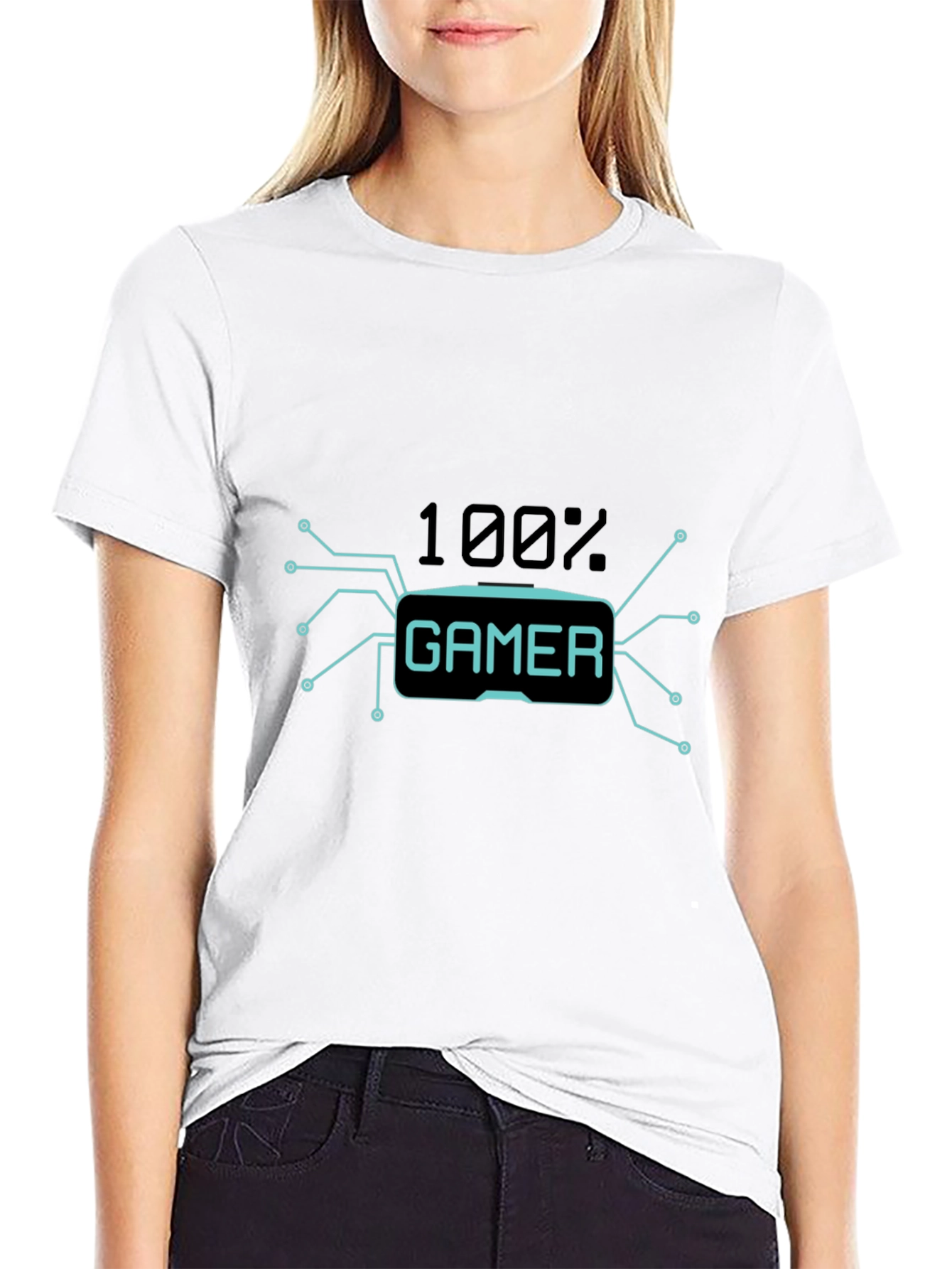 100% Gamer Black T-Shirt