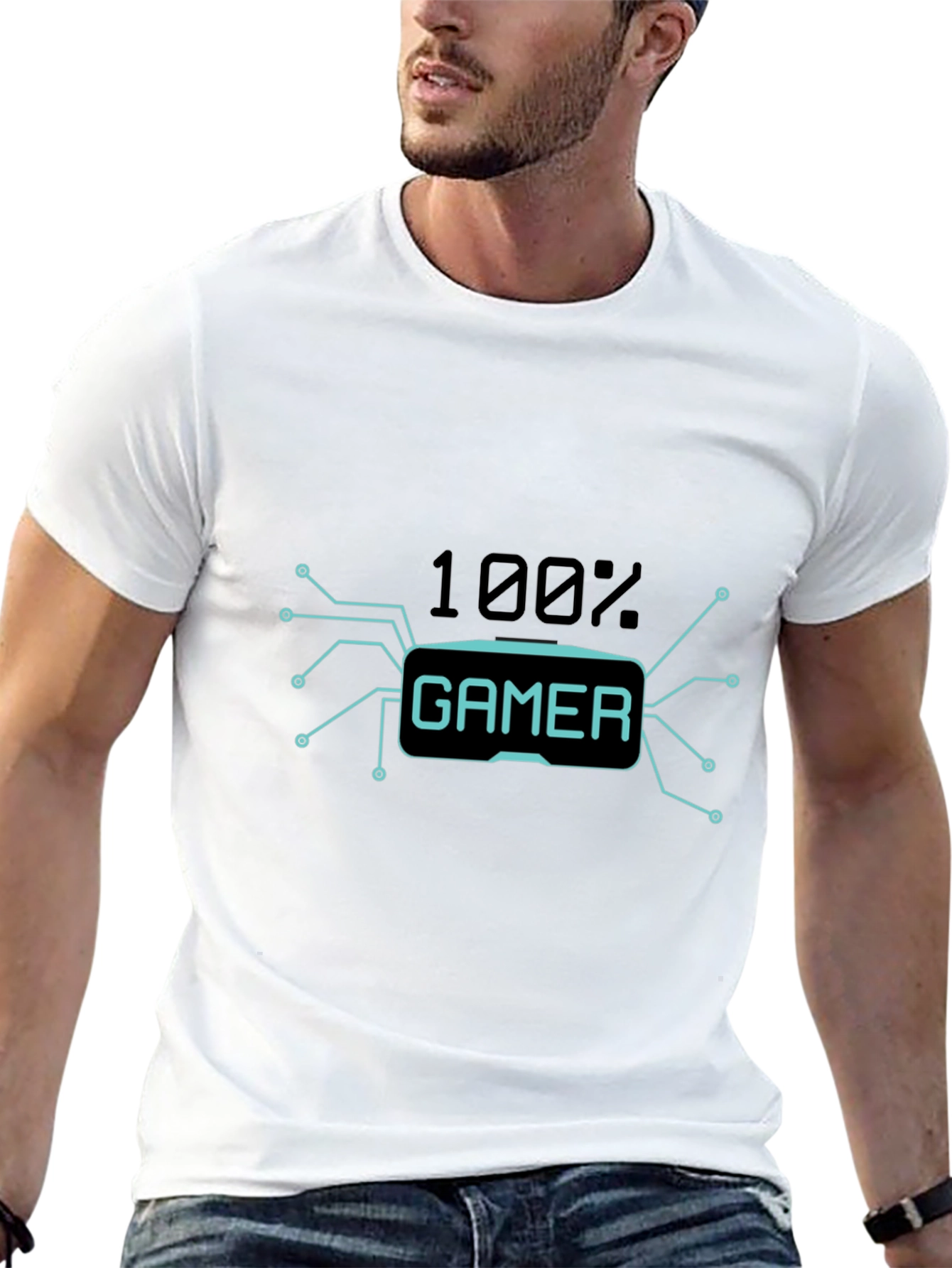 100% Gamer Black T-Shirt