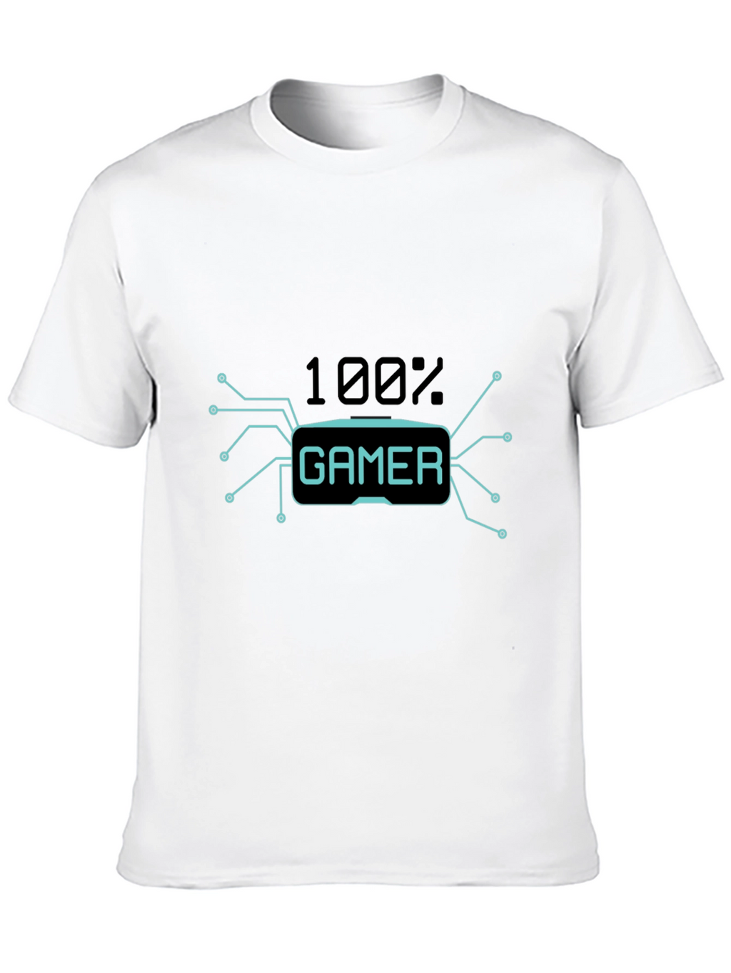 100% Gamer Black T-Shirt