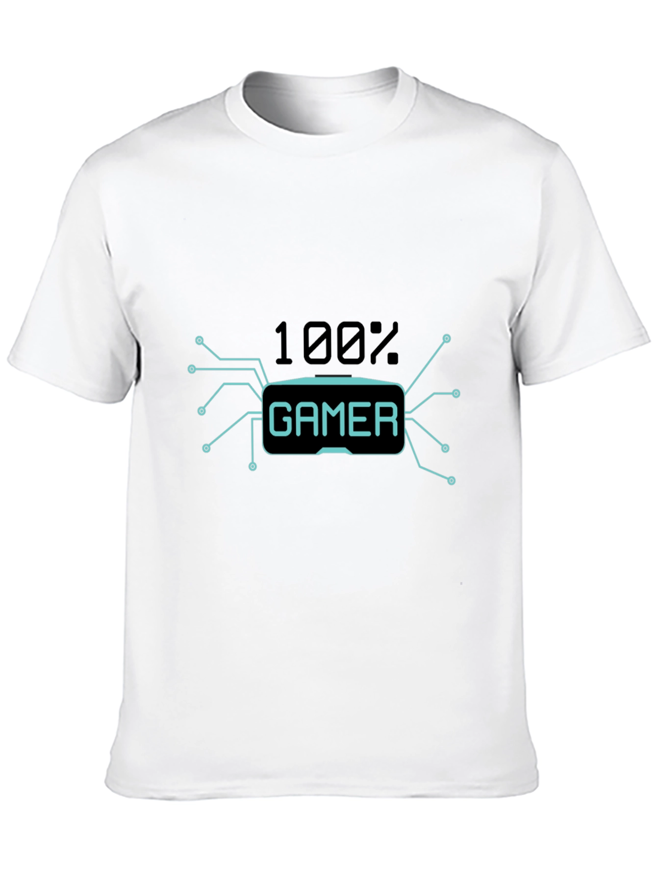 100% Gamer Black T-Shirt