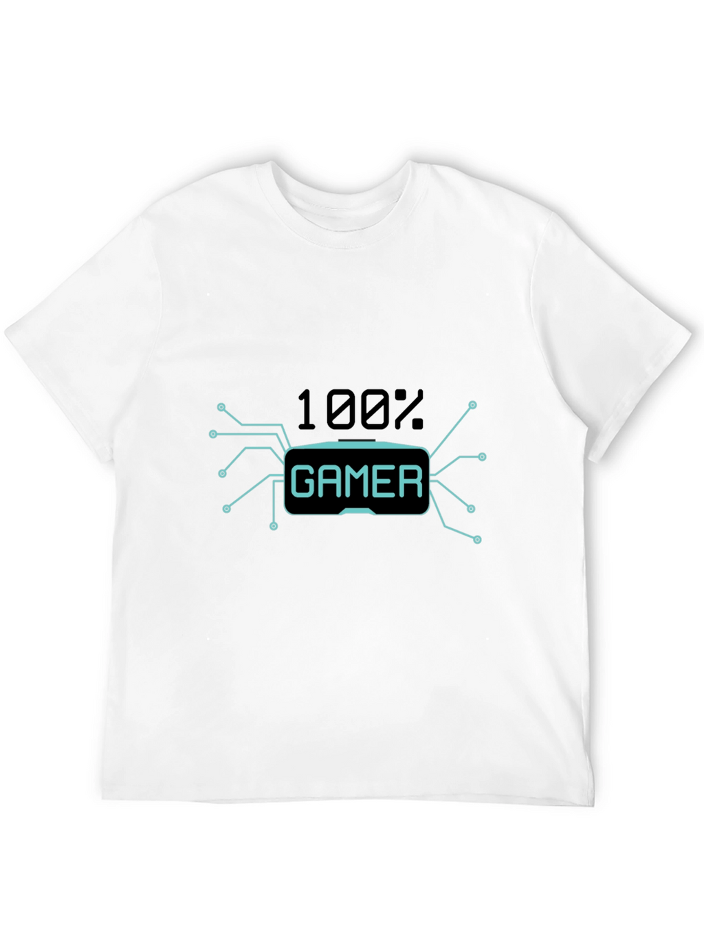100% Gamer Black T-Shirt