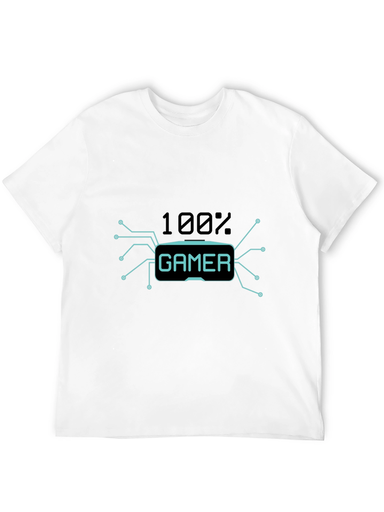 100% Gamer Black T-Shirt