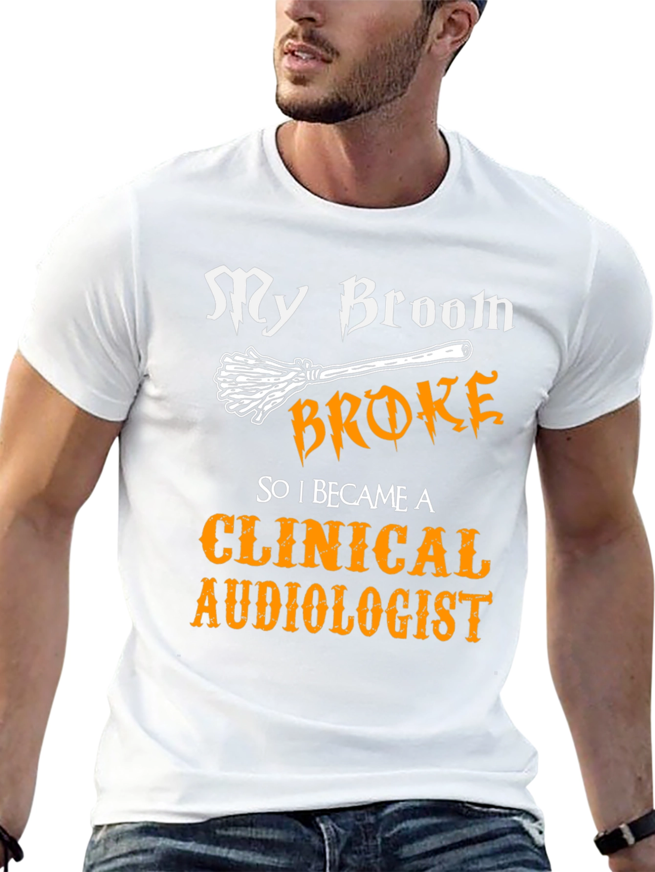 Clinical Audiologist Broom T-Shirt