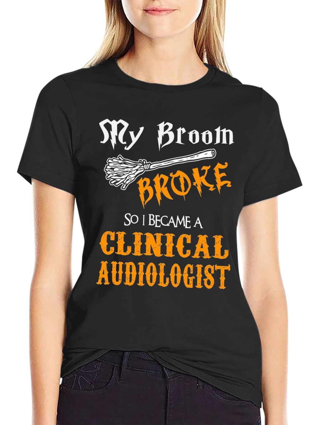 Clinical Audiologist Broom T-Shirt