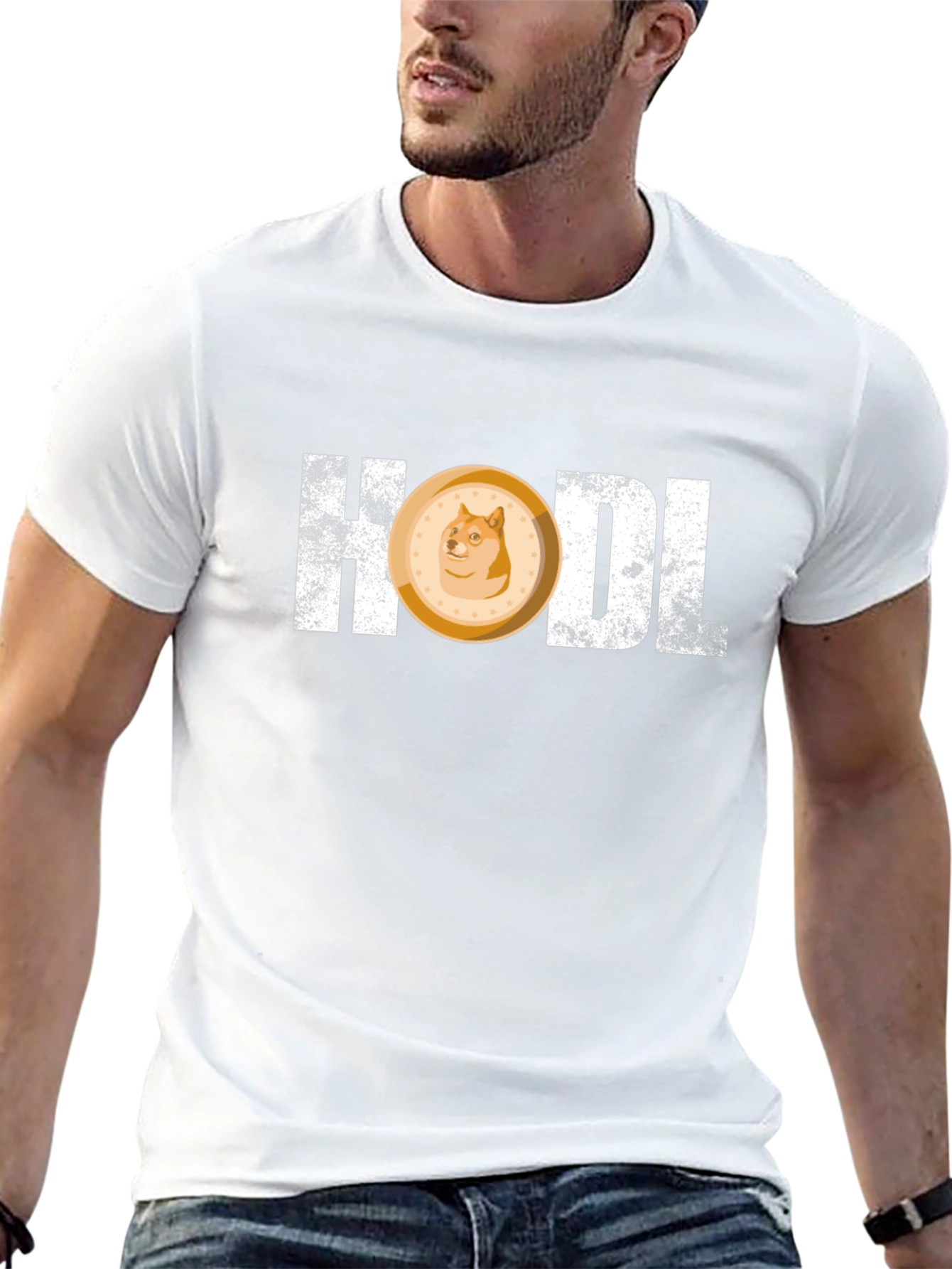 HODL Doge Coin T-Shirt - Crypto Meme Tee