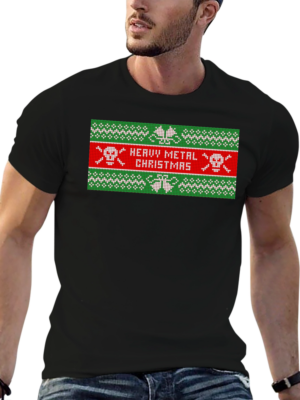 Heavy Metal Christmas Graphic T-Shirt