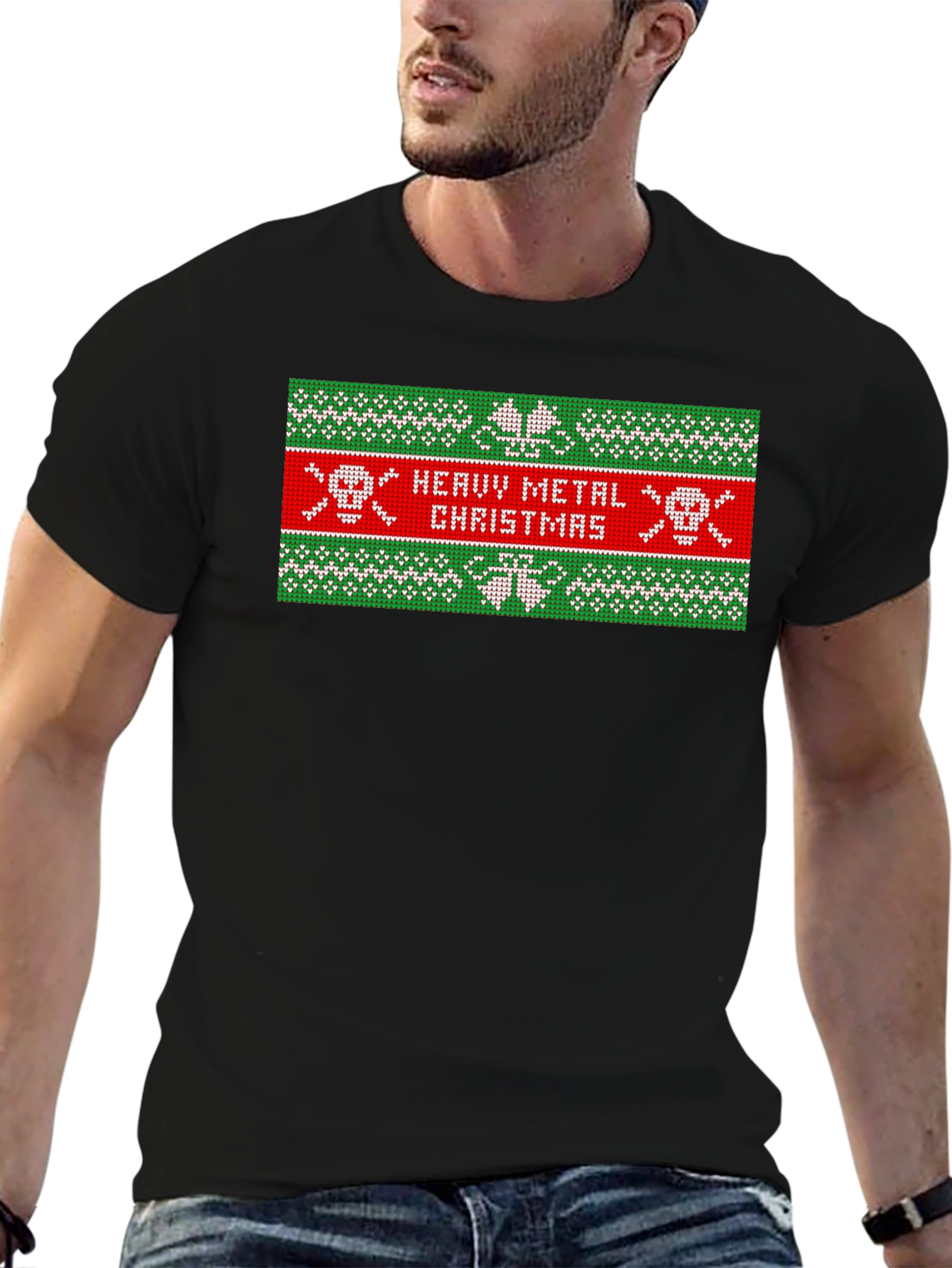 Heavy Metal Christmas Graphic T-Shirt