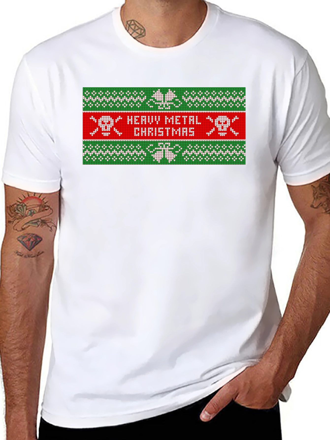 Heavy Metal Christmas Graphic T-Shirt