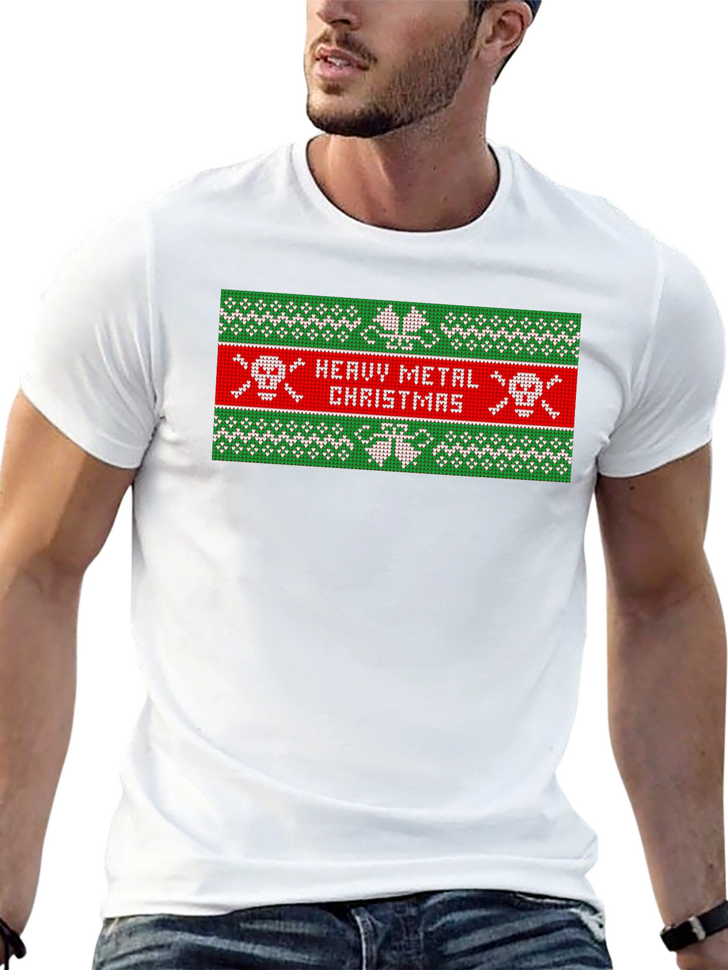 Heavy Metal Christmas Graphic T-Shirt