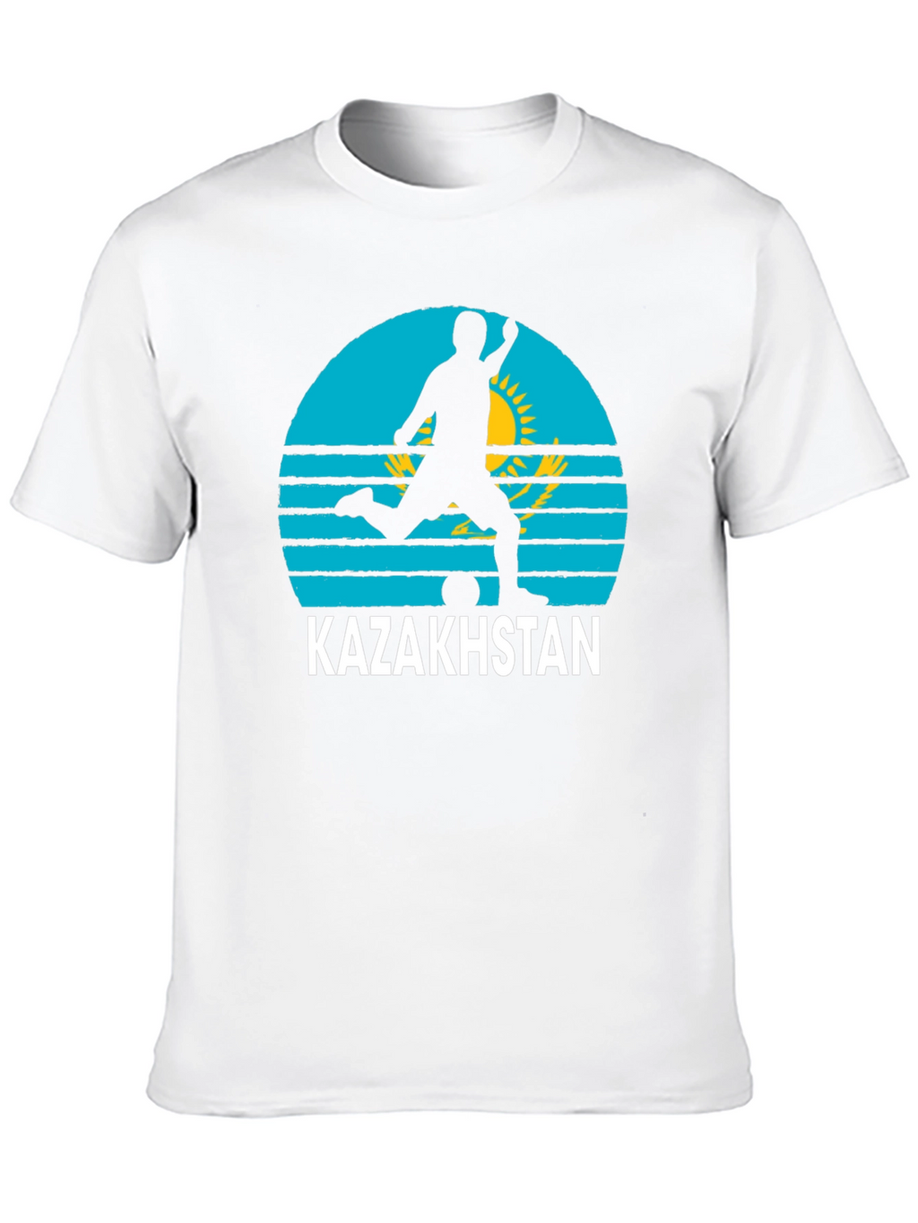 Kazakhstan Soccer T-Shirt - Black